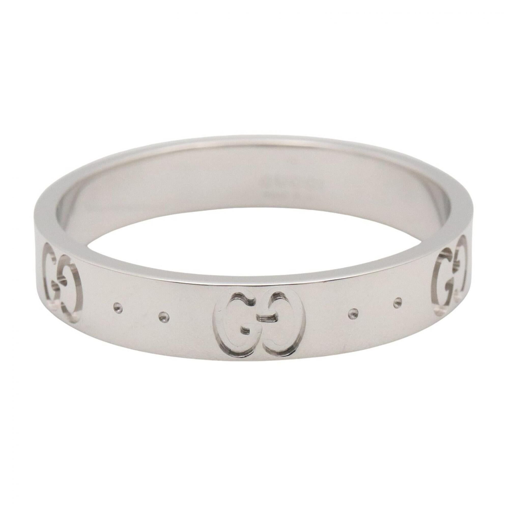 White Gold (18K) Band Ring (Pre-Owned) - Gucci - Modalova