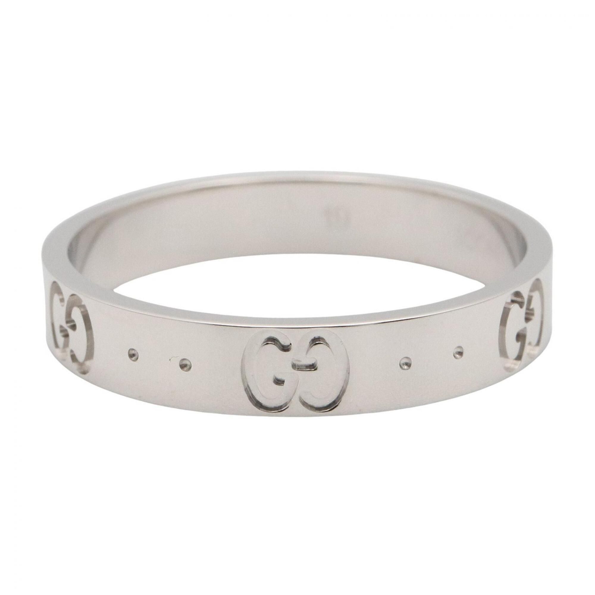 White Gold (18K) Band Ring (Pre-Owned) - Gucci - Modalova