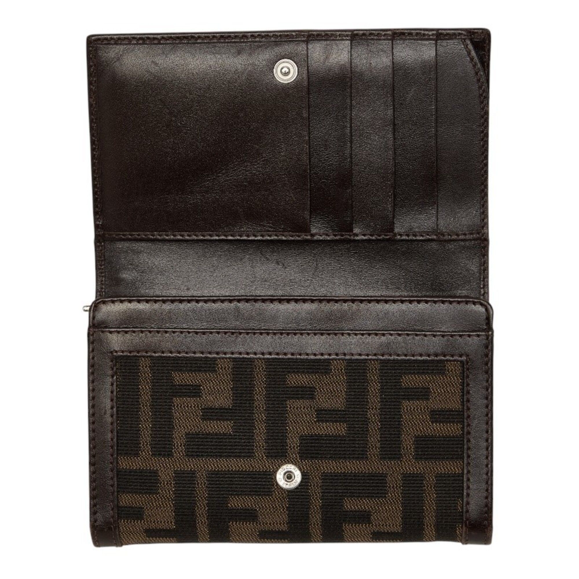 Canvas Leather Wallet (Bi-Fold) (Pre-Owned) - Fendi - Modalova