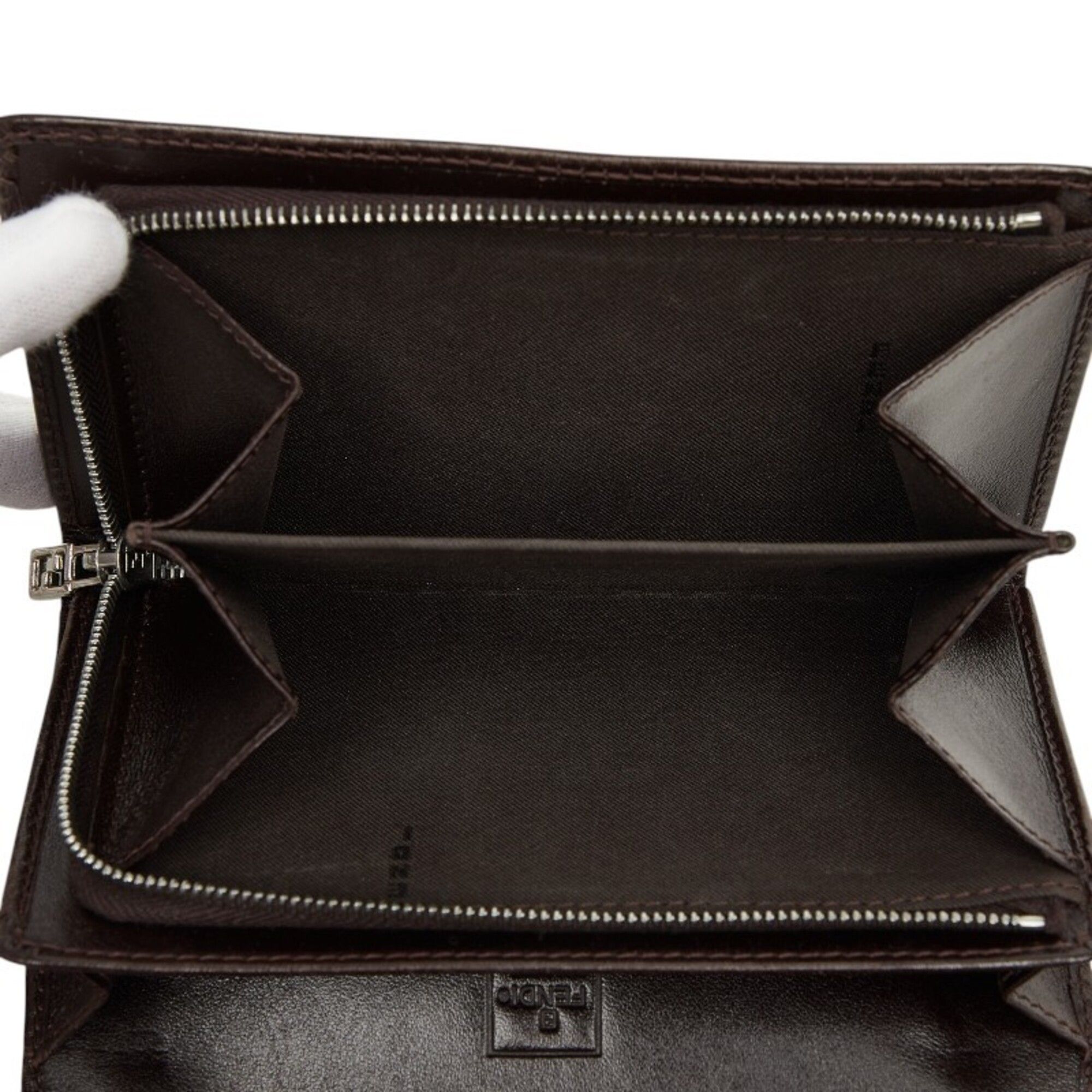 Canvas Leather Wallet (Bi-Fold) (Pre-Owned) - Fendi - Modalova