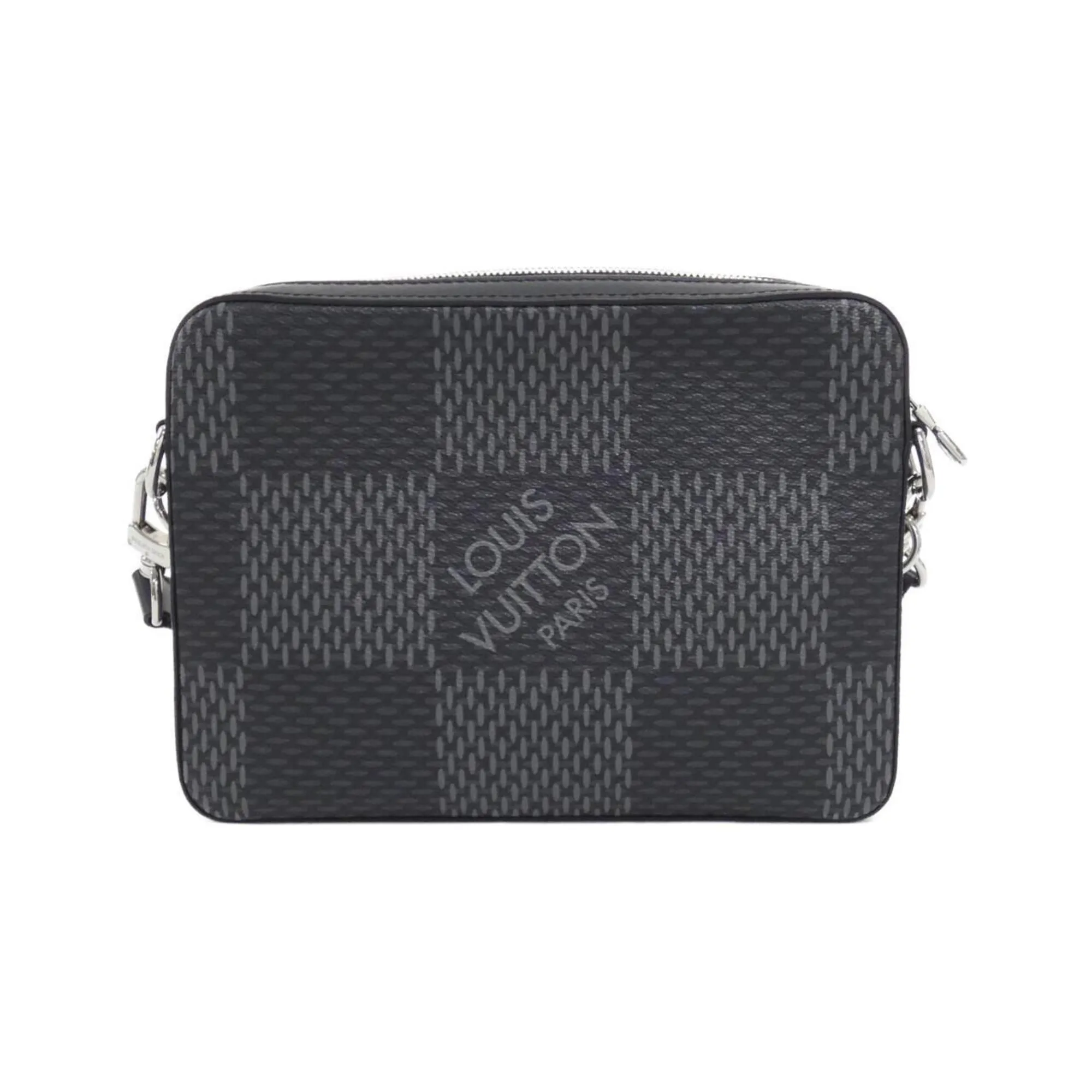 Damier Coated Canvas Pouch Shoulder Bag (Pre-Owned) - Louis Vuitton - Modalova