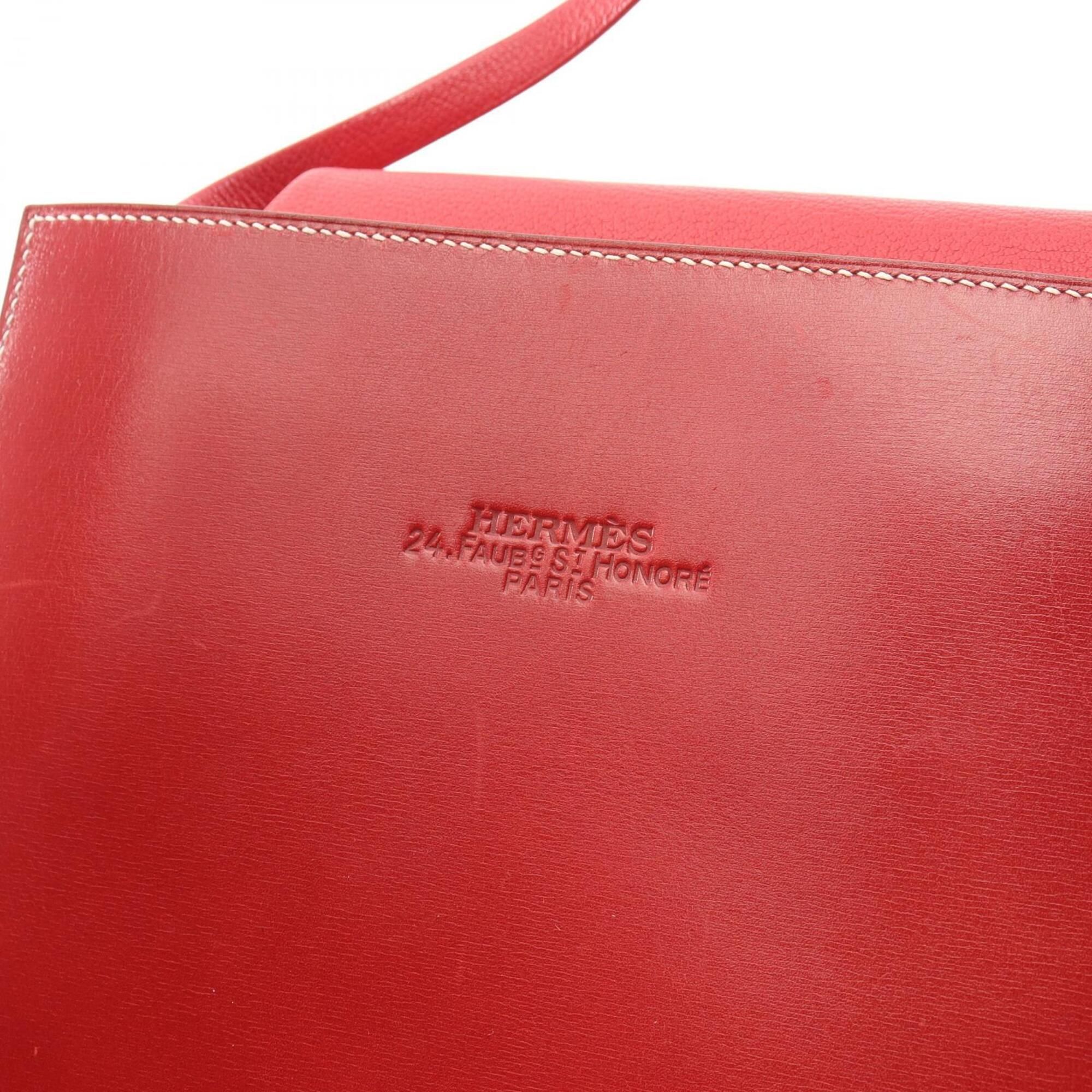 Chevre Leather Box Calf Leather Handbag (Pre-Owned) - Hermes - Modalova