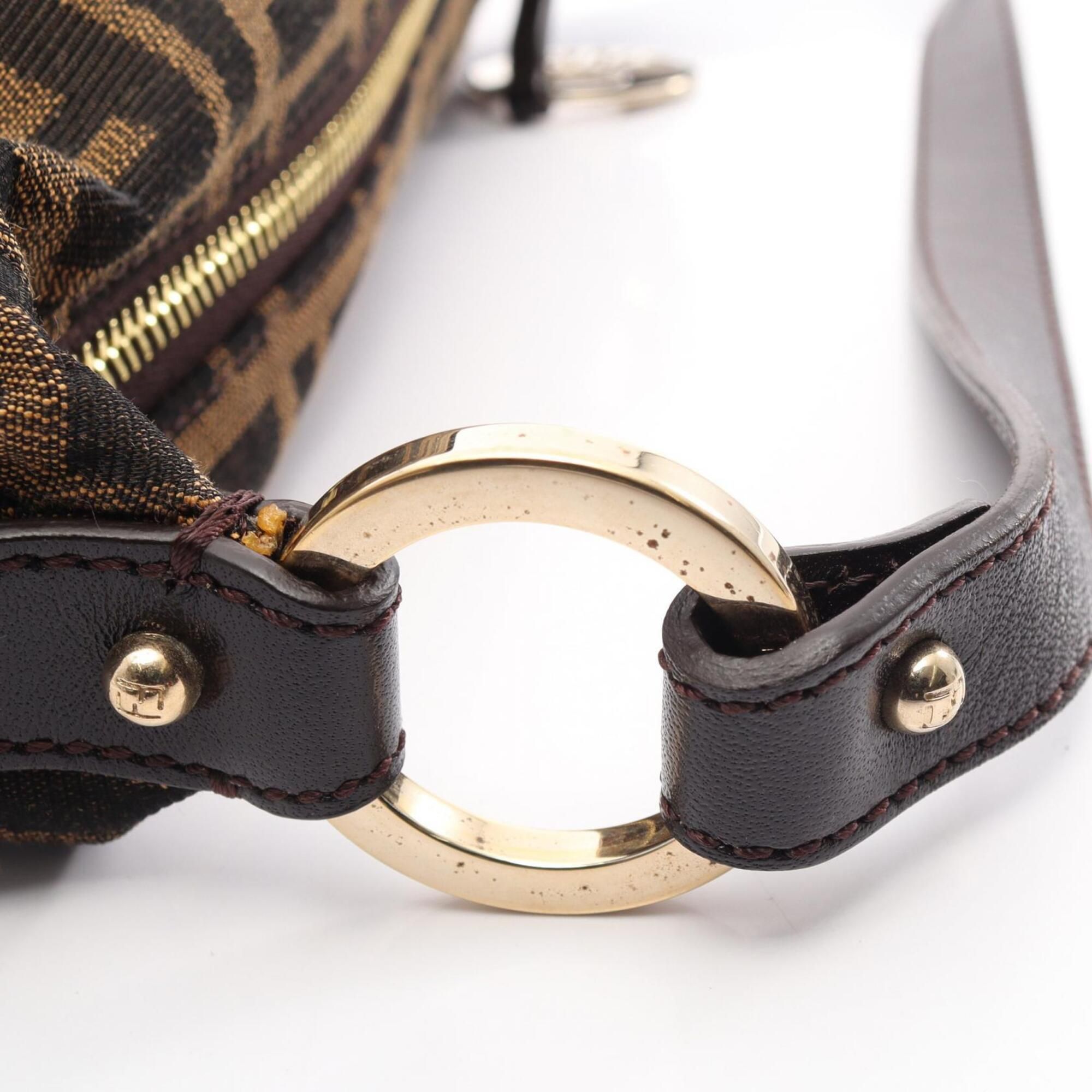 Canvas Leather Handbag Shoulder Bag (Pre-Owned) - Fendi - Modalova