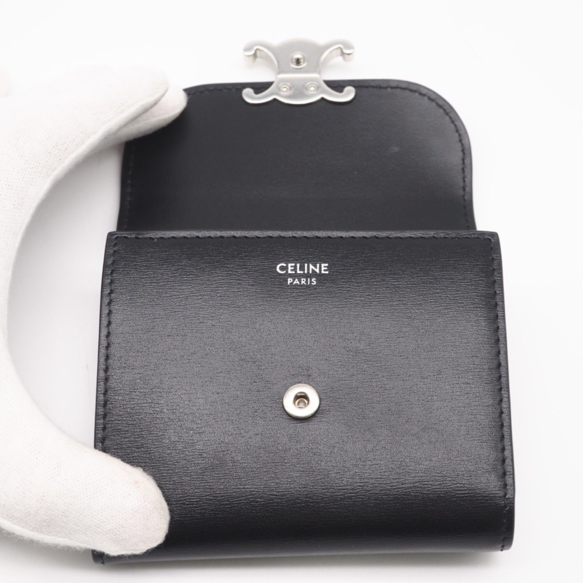 Leather Wallet (Tri-Fold) (Pre-Owned) - Celine - Modalova