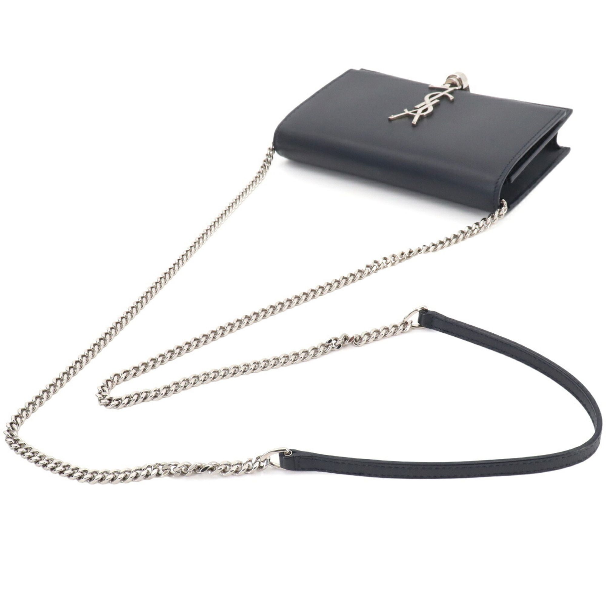 Leather Chain/Shoulder Wallet (Pre-Owned) - Saint Laurent - Modalova