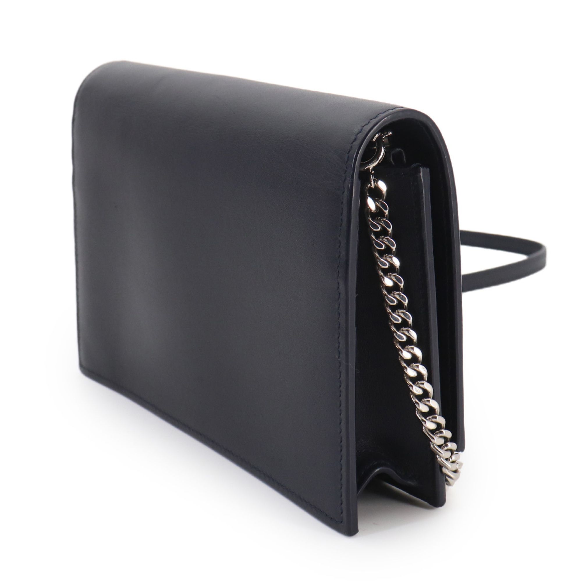 Leather Chain/Shoulder Wallet (Pre-Owned) - Saint Laurent - Modalova