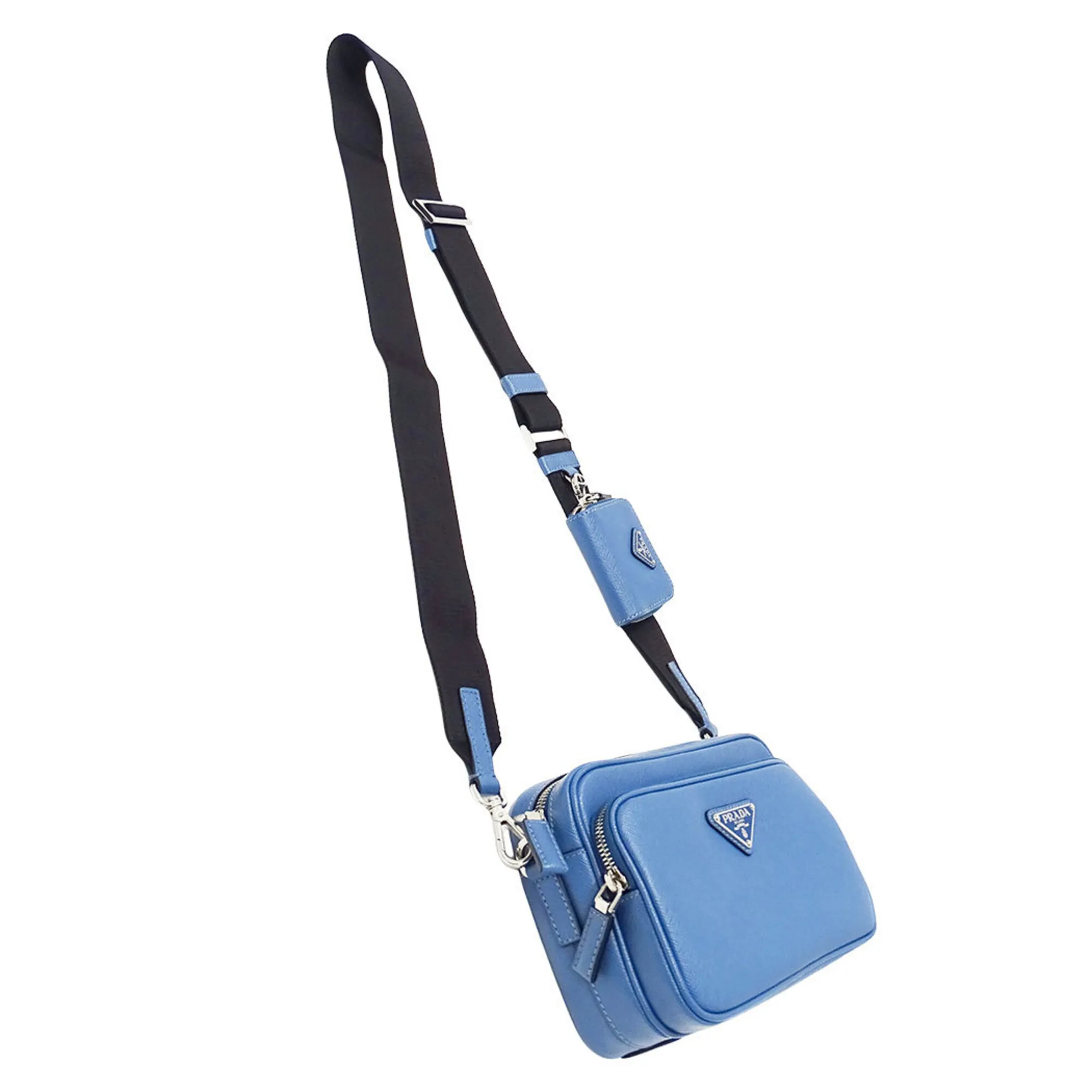 Saffiano Handbag Pouch Shoulder Bag (Pre-Owned) - Prada - Modalova