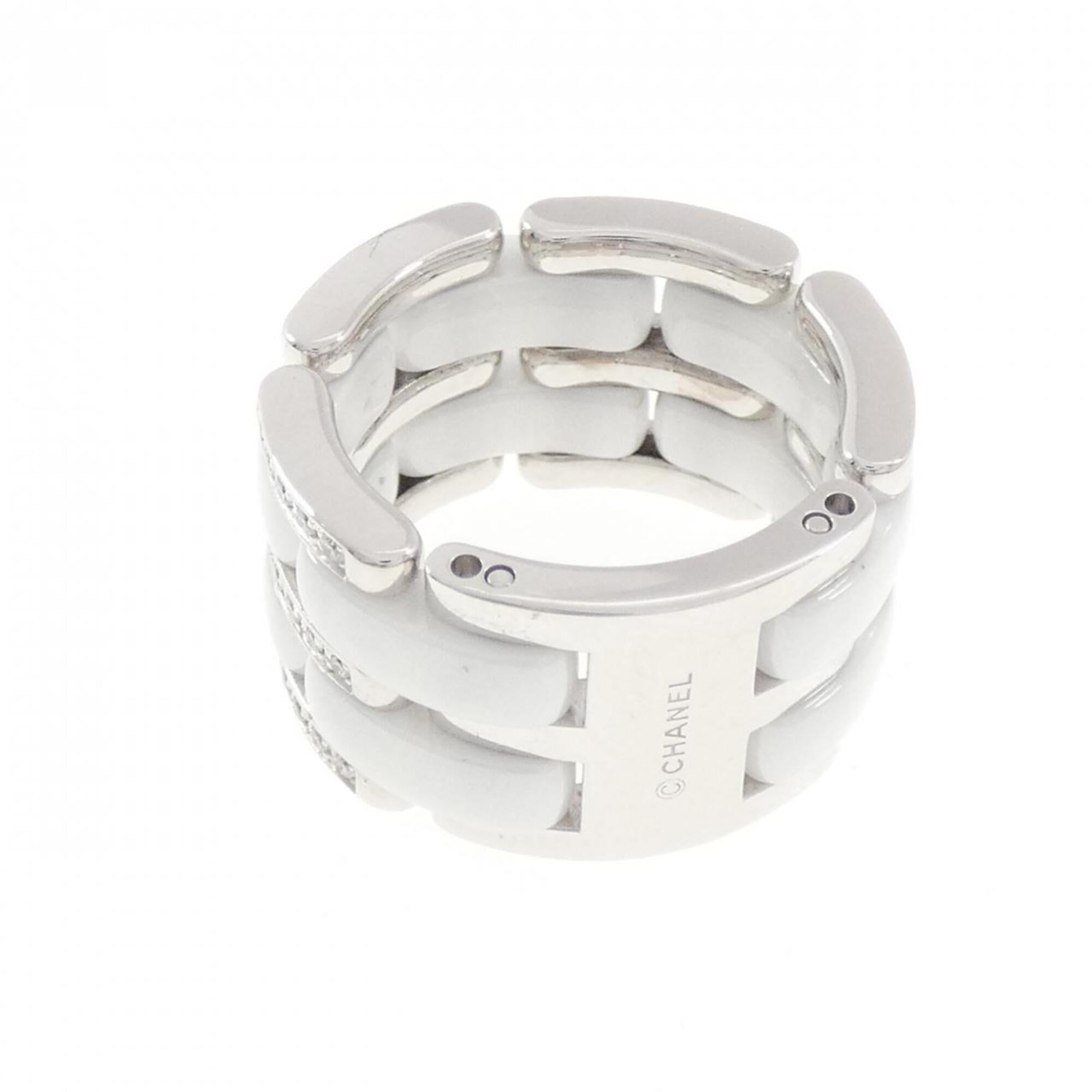 White Gold (18K) Ceramic Band Ring (Pre-Owned) - Chanel - Modalova