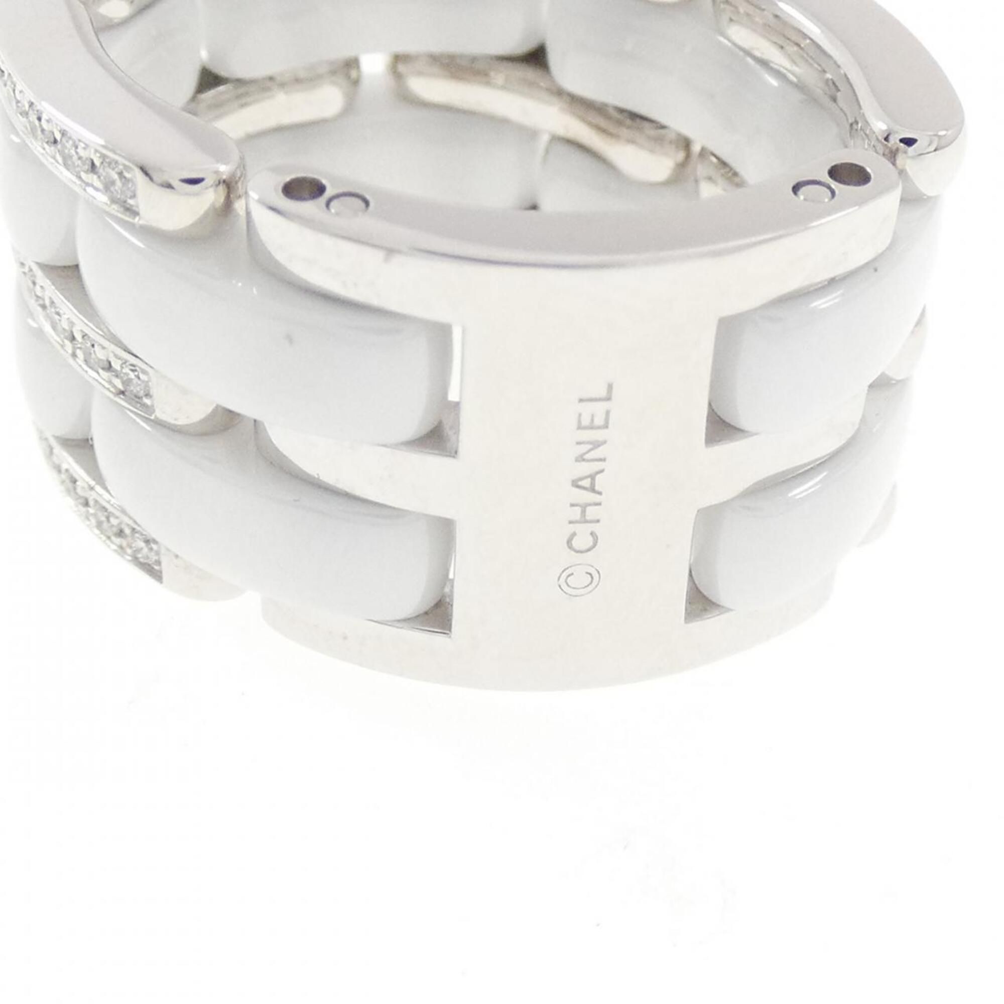 White Gold (18K) Ceramic Band Ring (Pre-Owned) - Chanel - Modalova