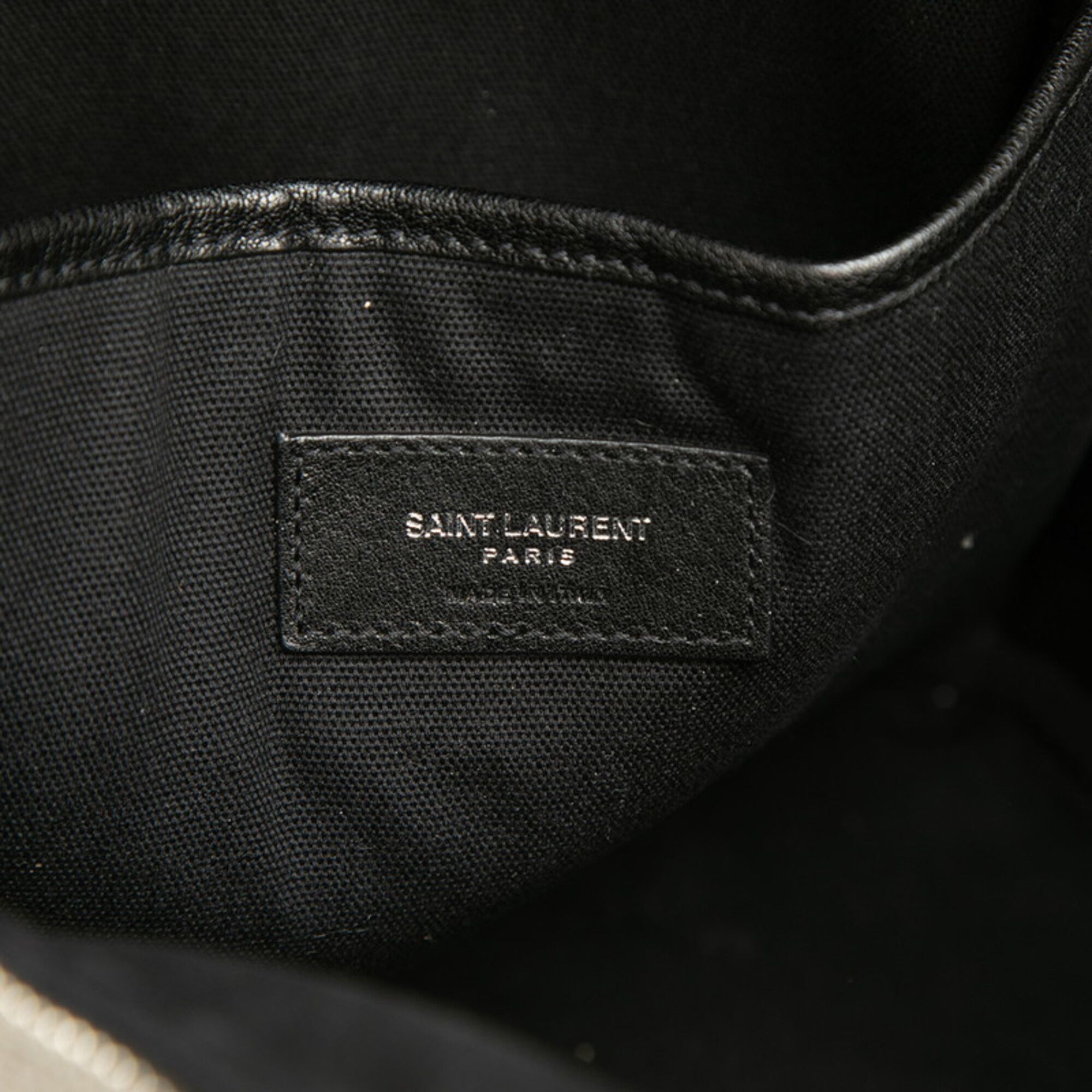 Linen Leather Backpack (Pre-Owned) - Saint Laurent - Modalova