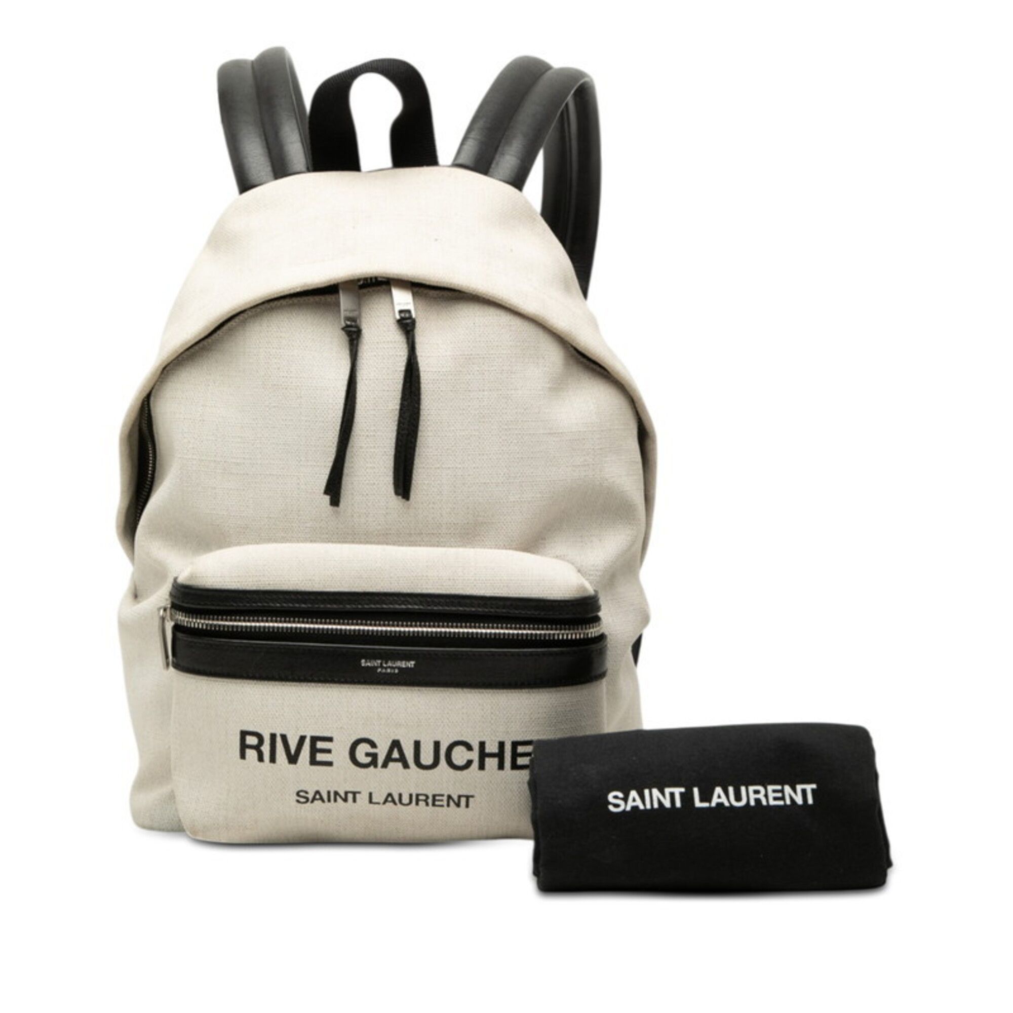 Linen Leather Backpack (Pre-Owned) - Saint Laurent - Modalova
