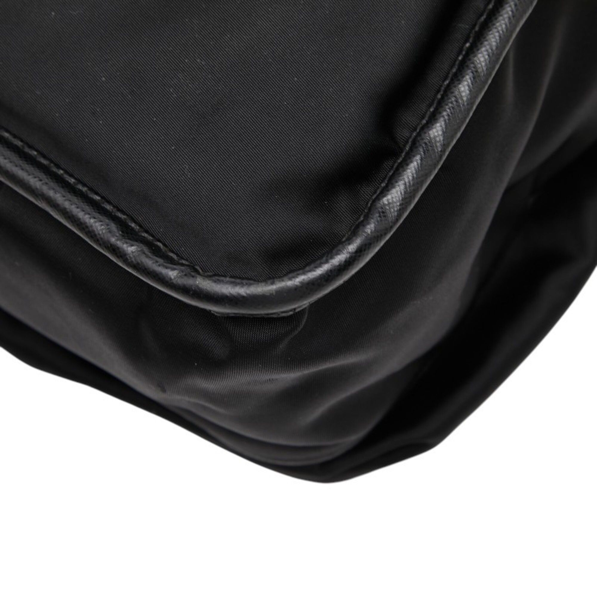 Nylon Leather Messenger Bag Shoulder Bag (Pre-Owned) - Prada - Modalova