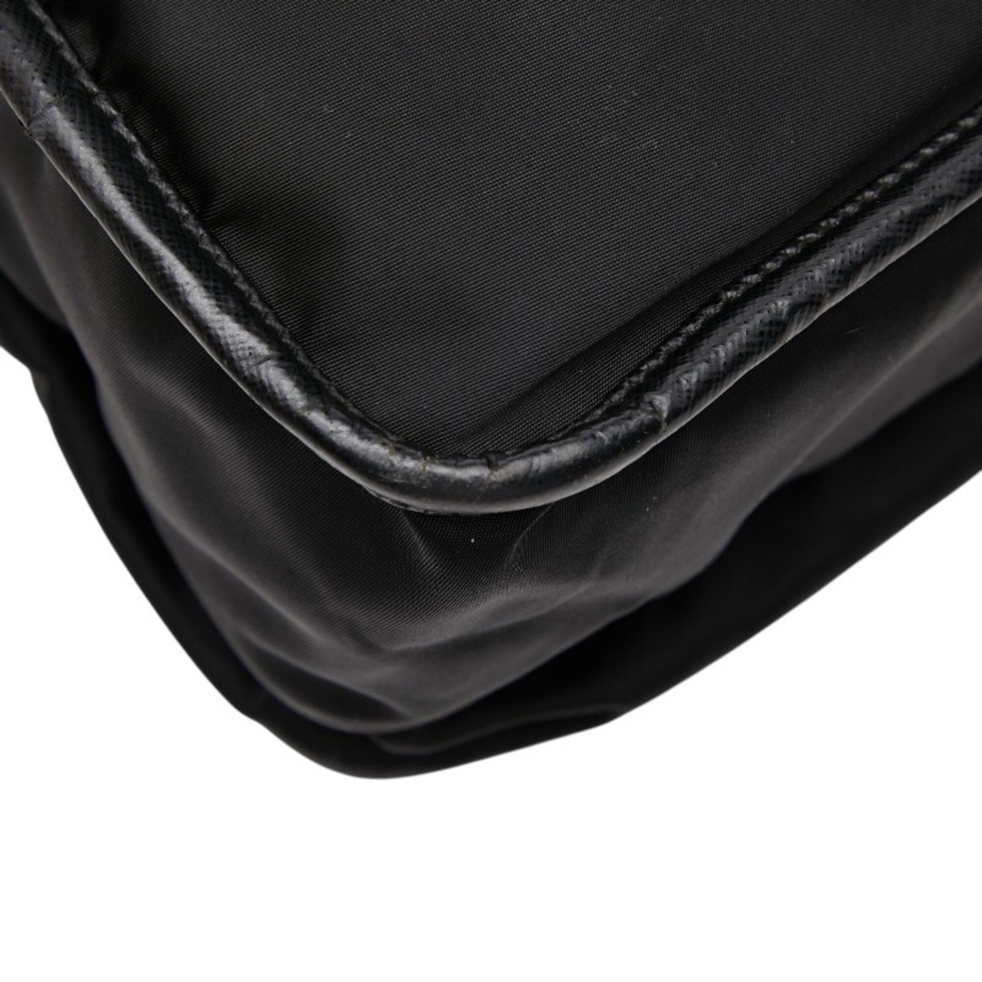 Nylon Leather Messenger Bag Shoulder Bag (Pre-Owned) - Prada - Modalova