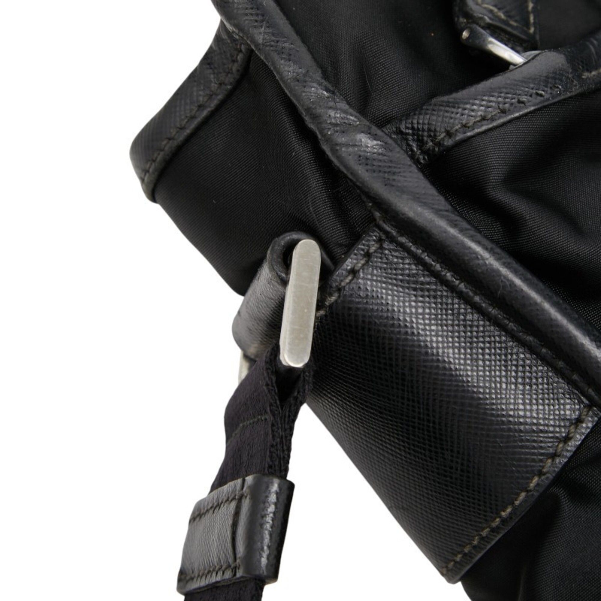 Nylon Leather Messenger Bag Shoulder Bag (Pre-Owned) - Prada - Modalova