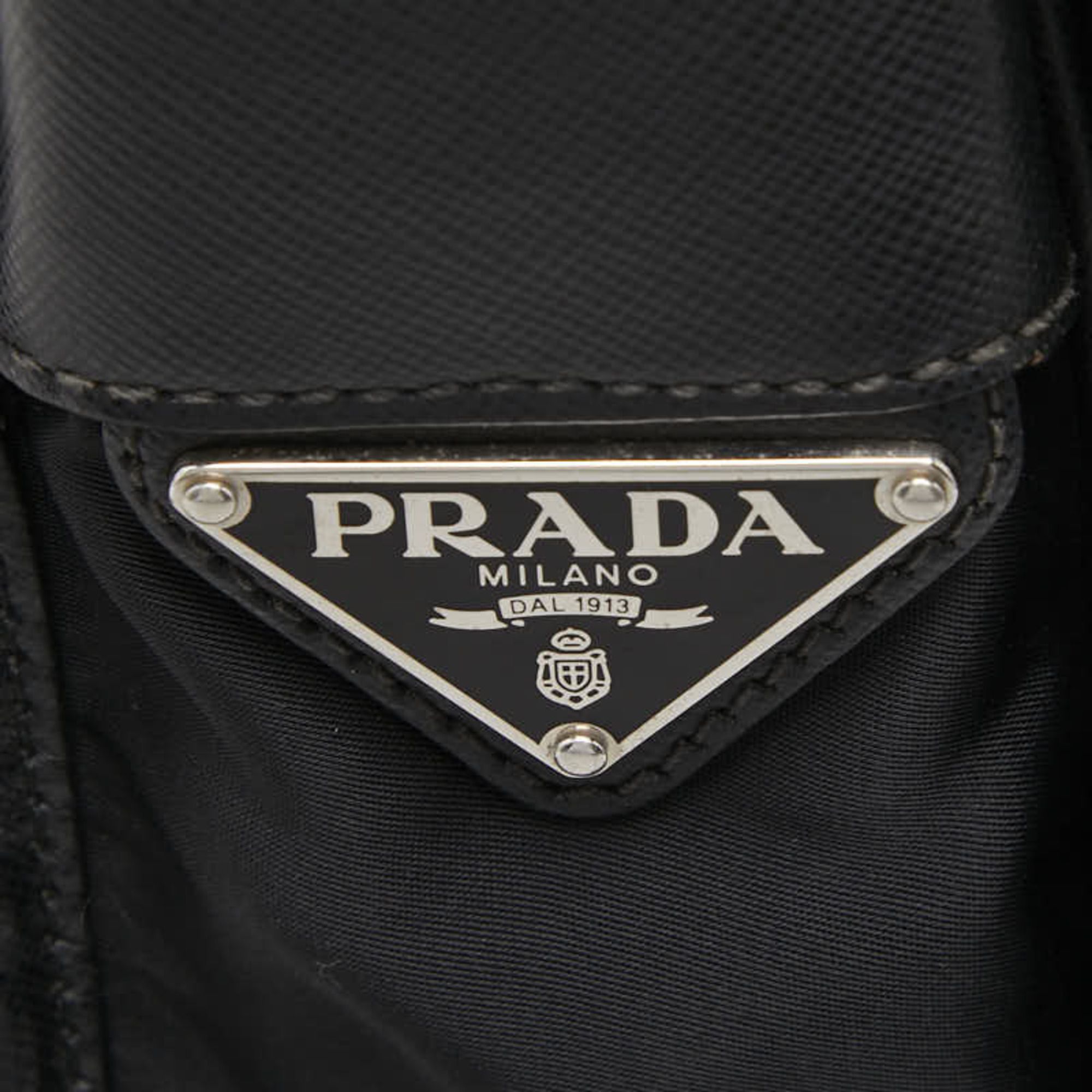 Nylon Leather Messenger Bag Shoulder Bag (Pre-Owned) - Prada - Modalova