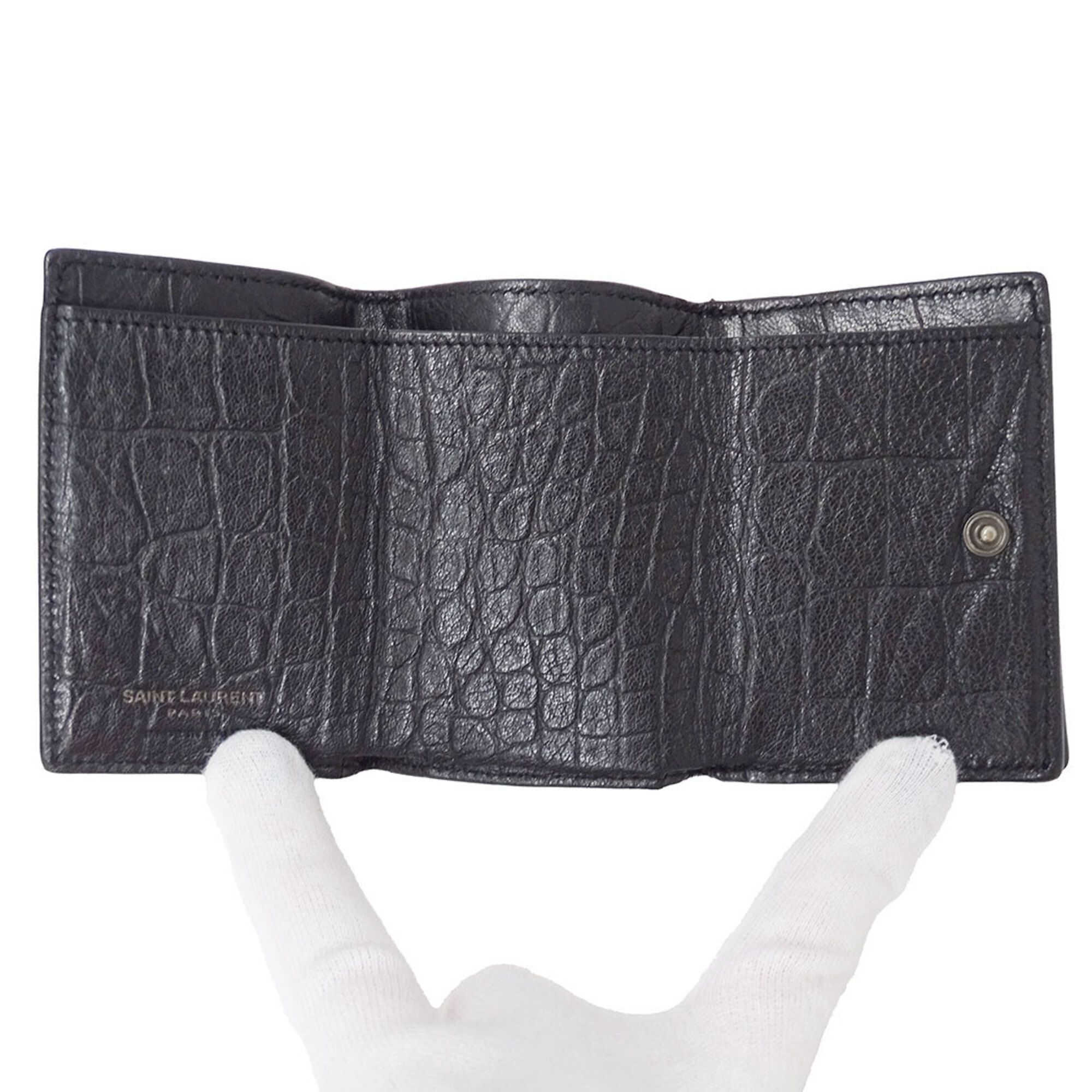 Leather Wallet (Tri-Fold) (Pre-Owned) - Saint Laurent - Modalova