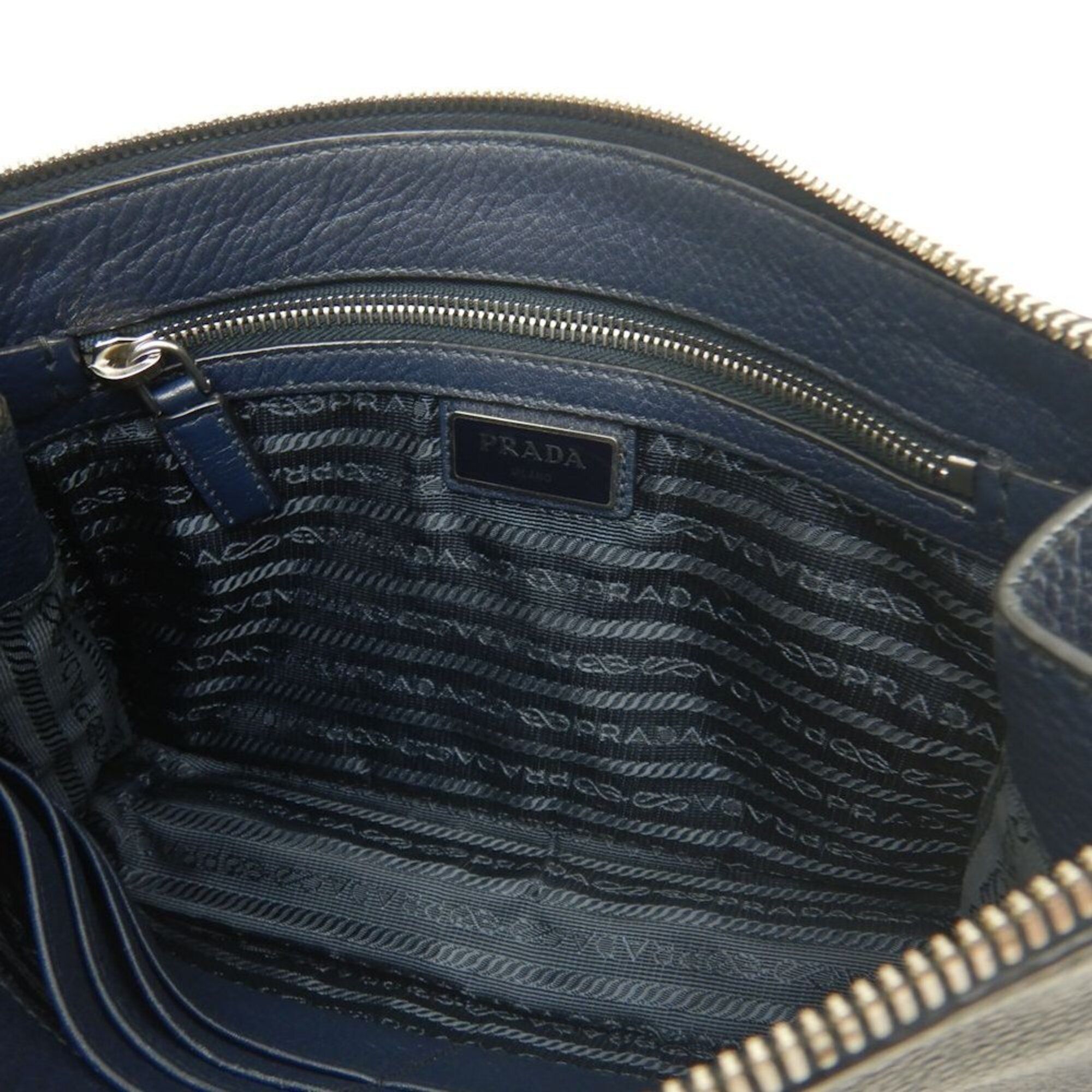 Leather Clutch Bag (Pre-Owned) - Prada - Modalova