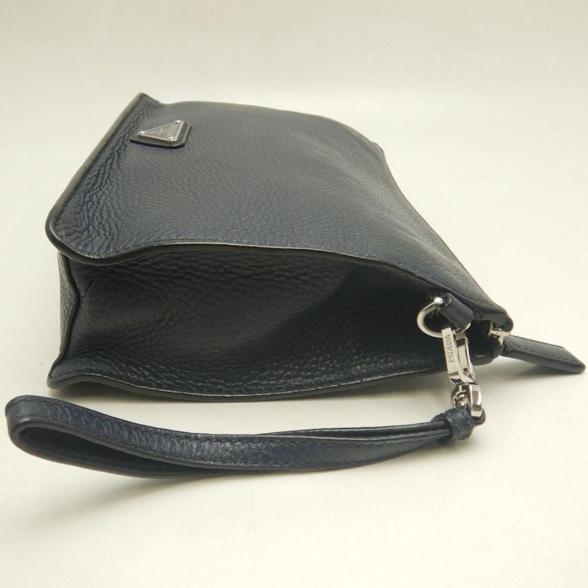 Leather Clutch Bag (Pre-Owned) - Prada - Modalova