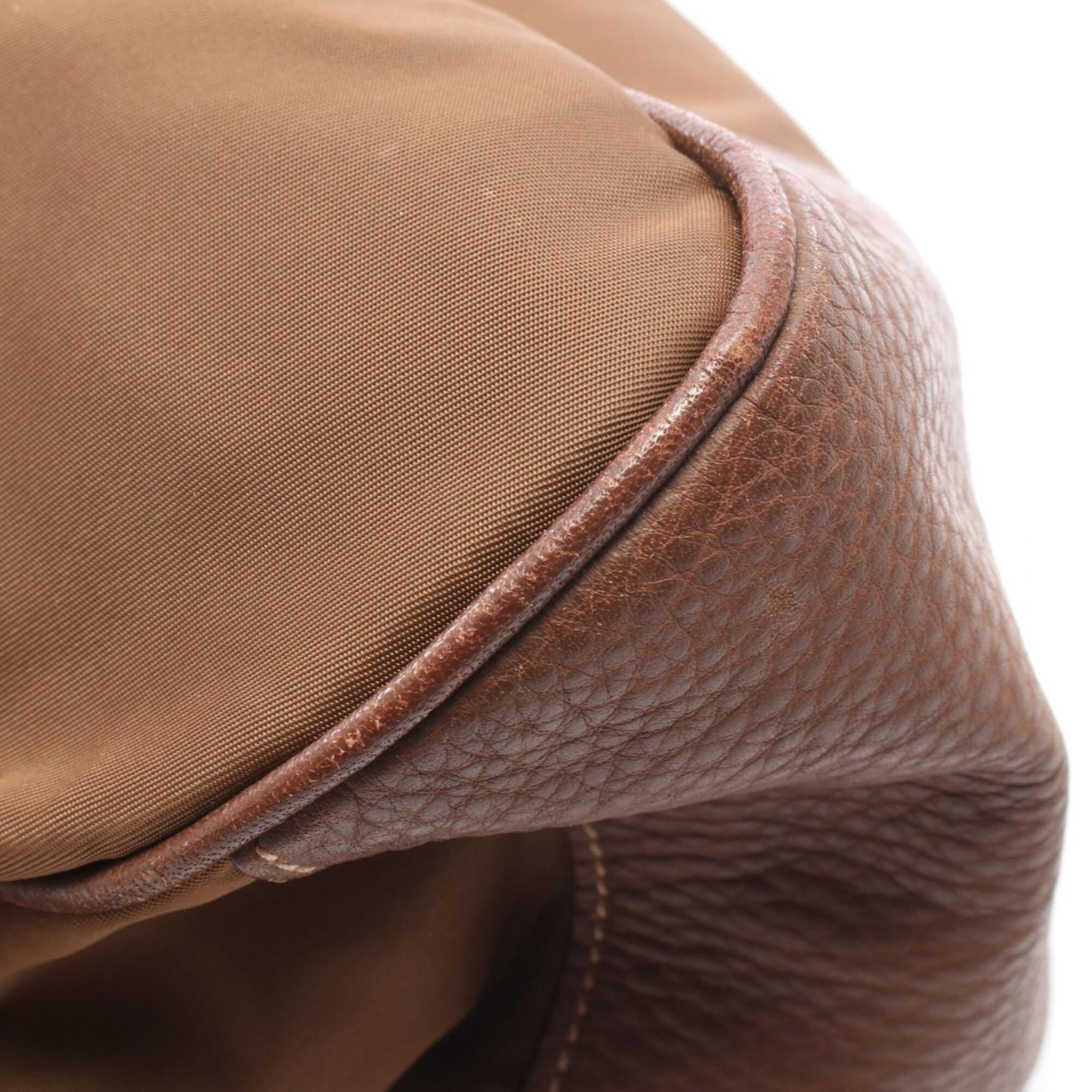 Nylon Leather Handbag (Pre-Owned) - Prada - Modalova