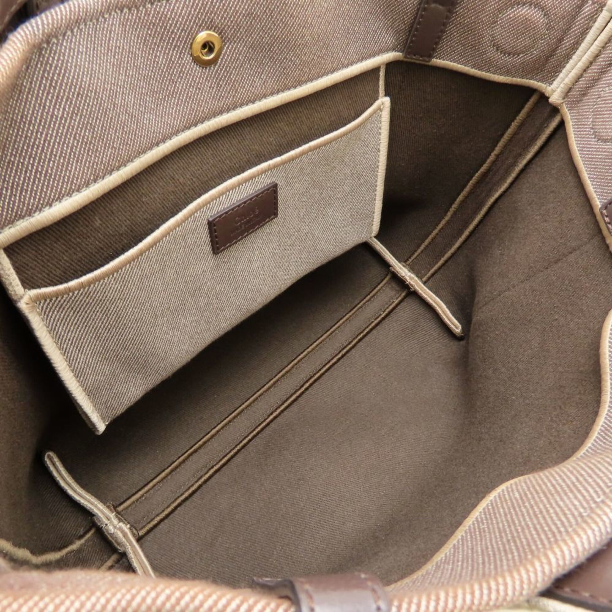 Canvas Leather Tote Bag (Pre-Owned) - Chloé - Modalova