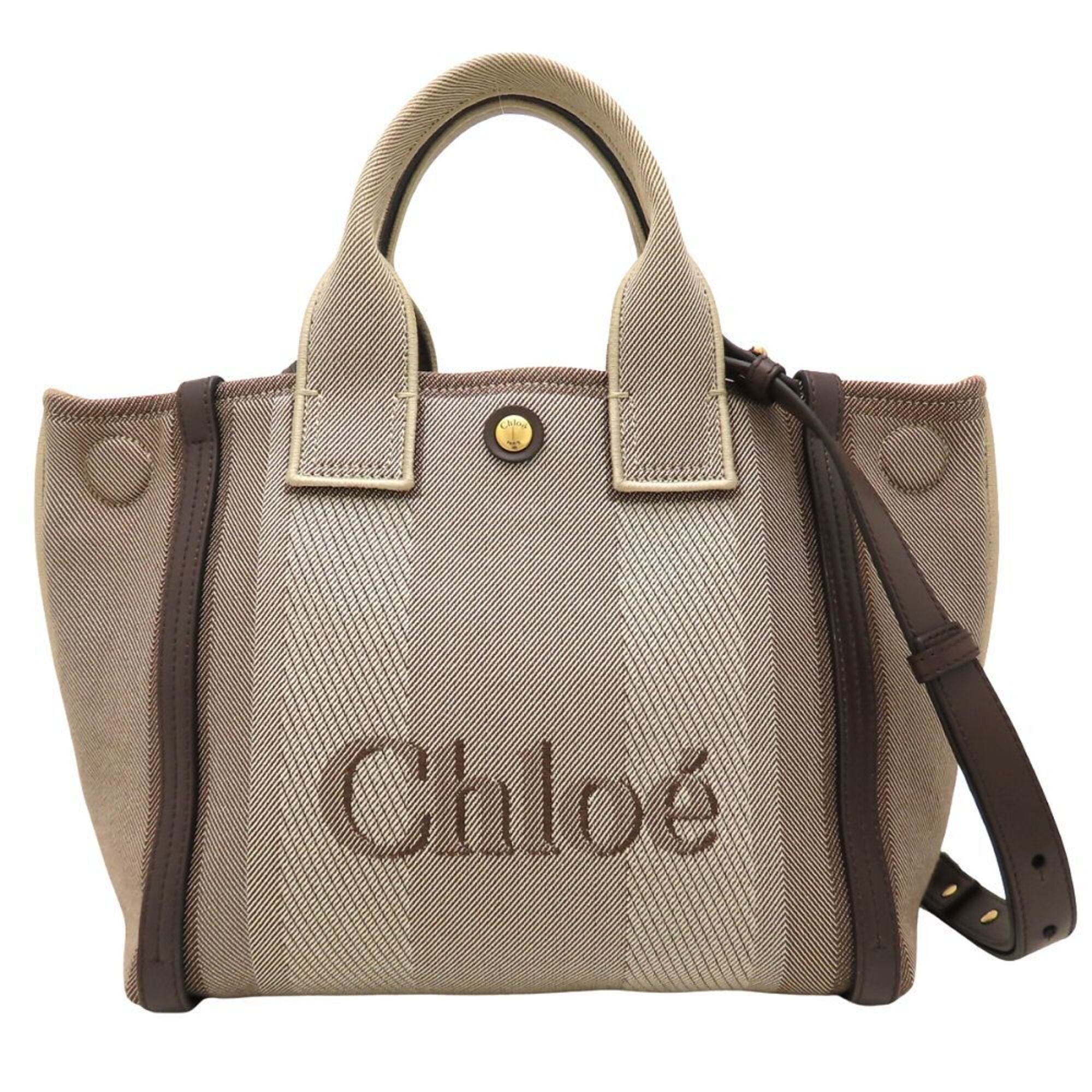 Canvas Leather Tote Bag (Pre-Owned) - Chloé - Modalova