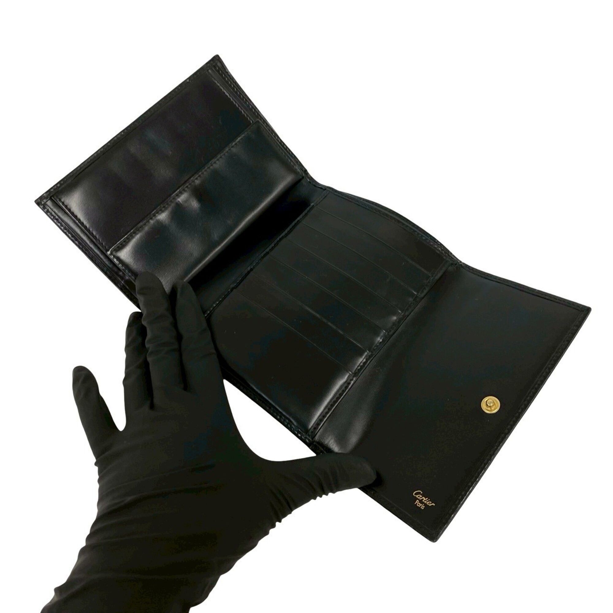Leather Wallet (Tri-Fold) (Pre-Owned) - Cartier - Modalova