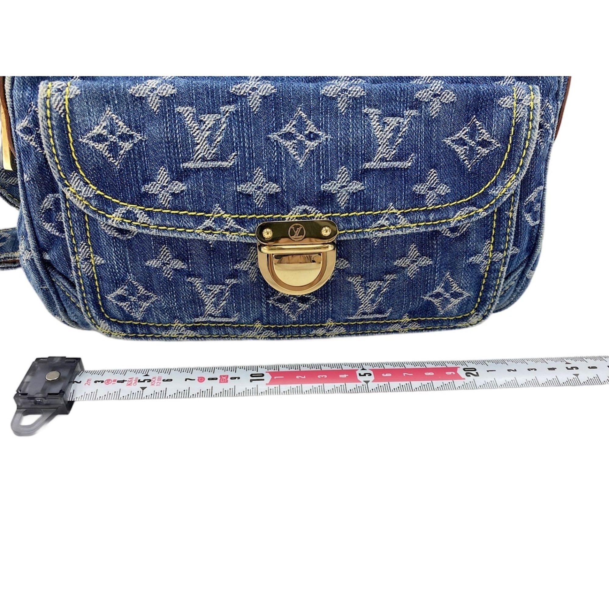 Monogram Denim Shoulder Bag (Pre-Owned) - Louis Vuitton - Modalova