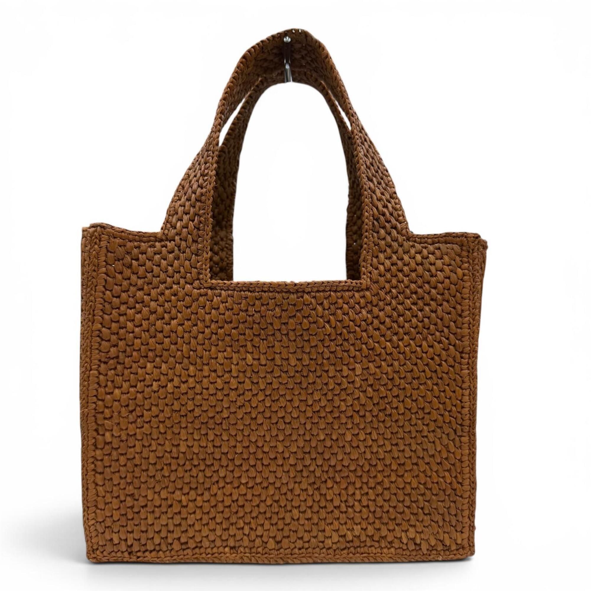 Raffia Leather Handbag Shoulder Bag (Pre-Owned) - Loewe - Modalova