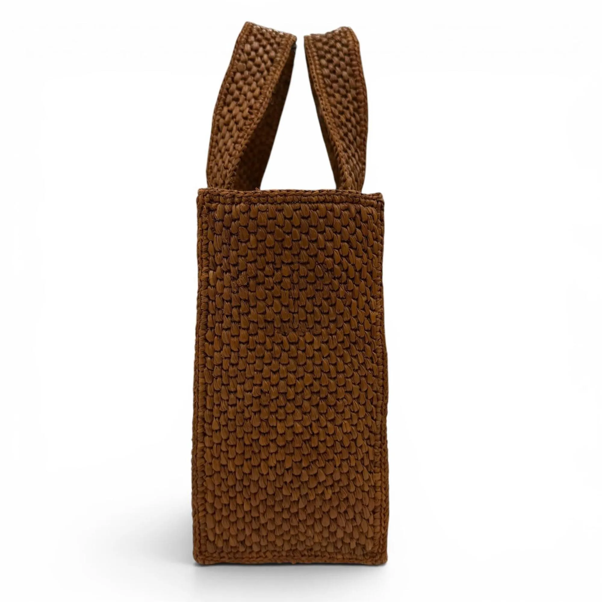 Raffia Leather Handbag Shoulder Bag (Pre-Owned) - Loewe - Modalova
