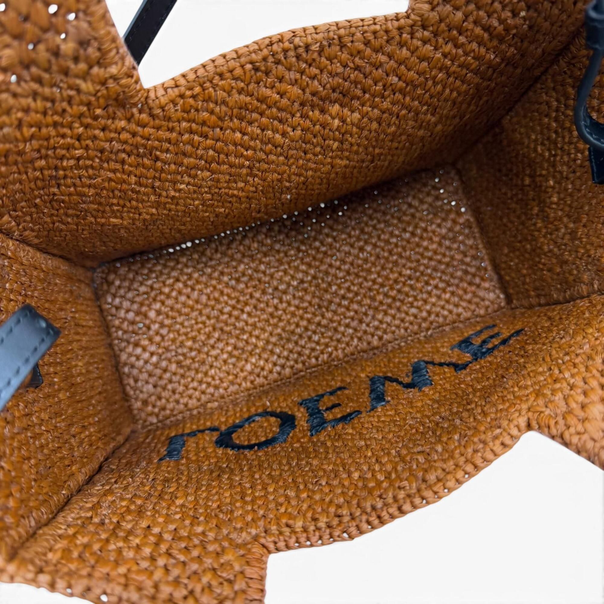 Raffia Leather Handbag Shoulder Bag (Pre-Owned) - Loewe - Modalova