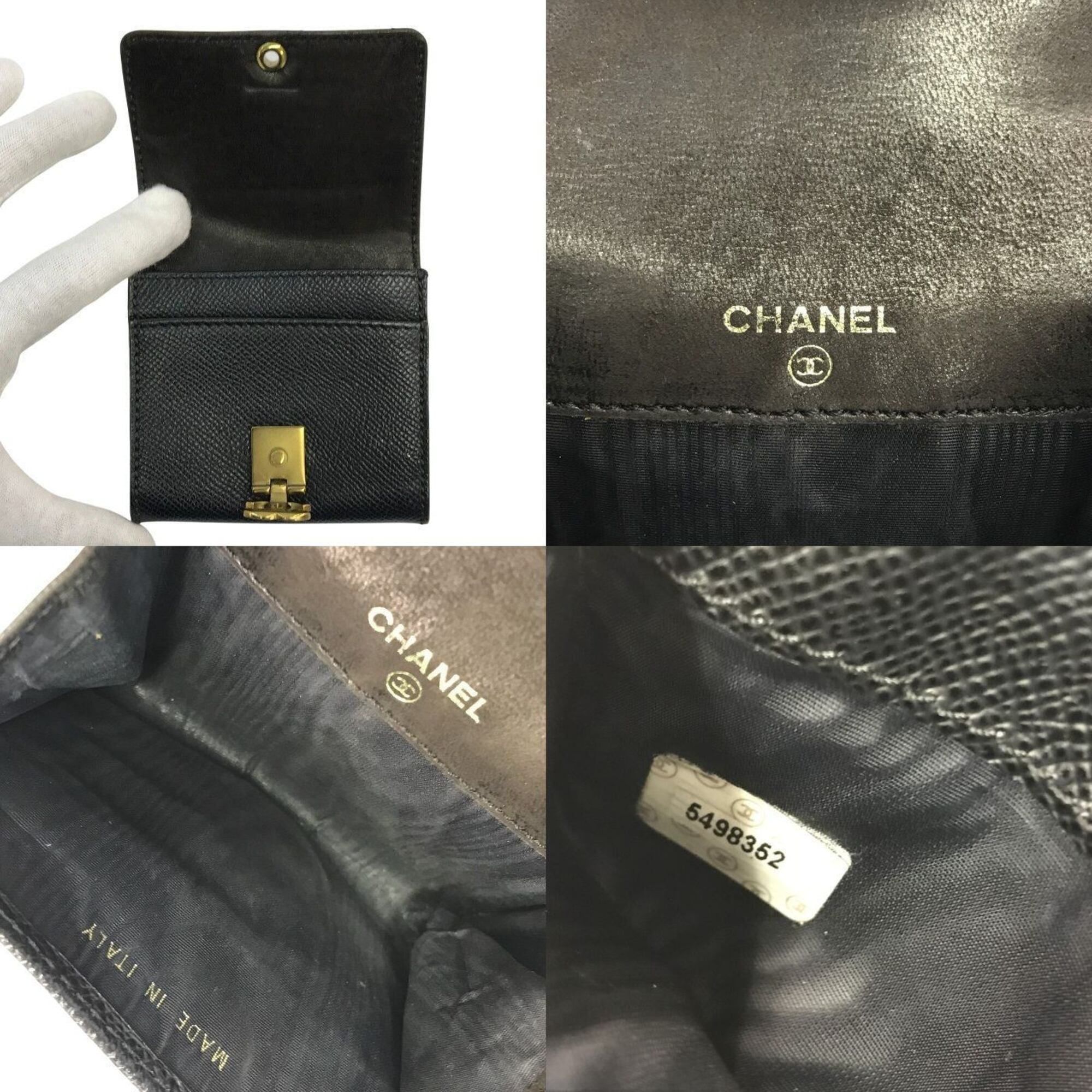 Leather Wallet (Bi-Fold) (Pre-Owned) - Chanel - Modalova