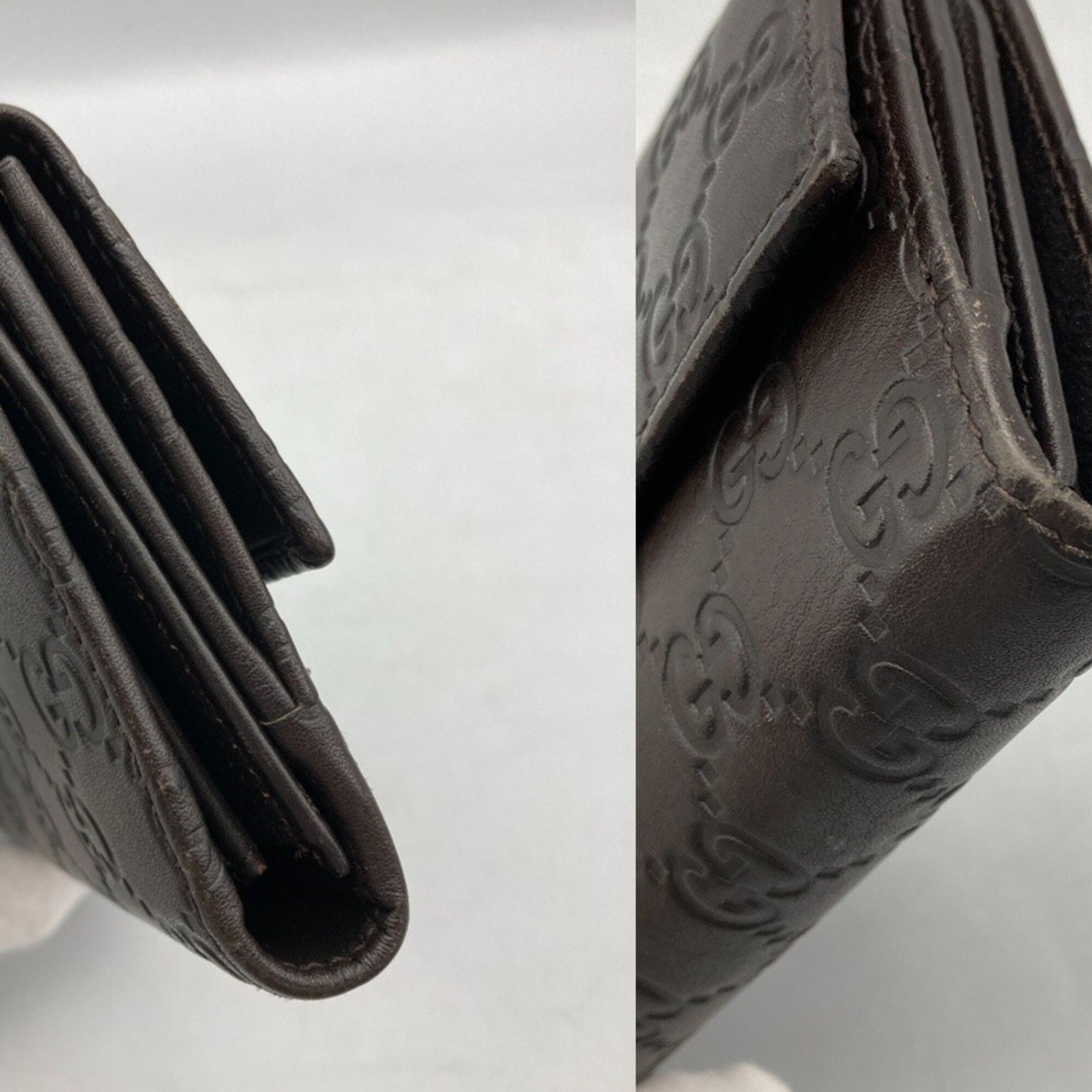 Leather Long Wallet (Bi-Fold) (Pre-Owned) - Gucci - Modalova
