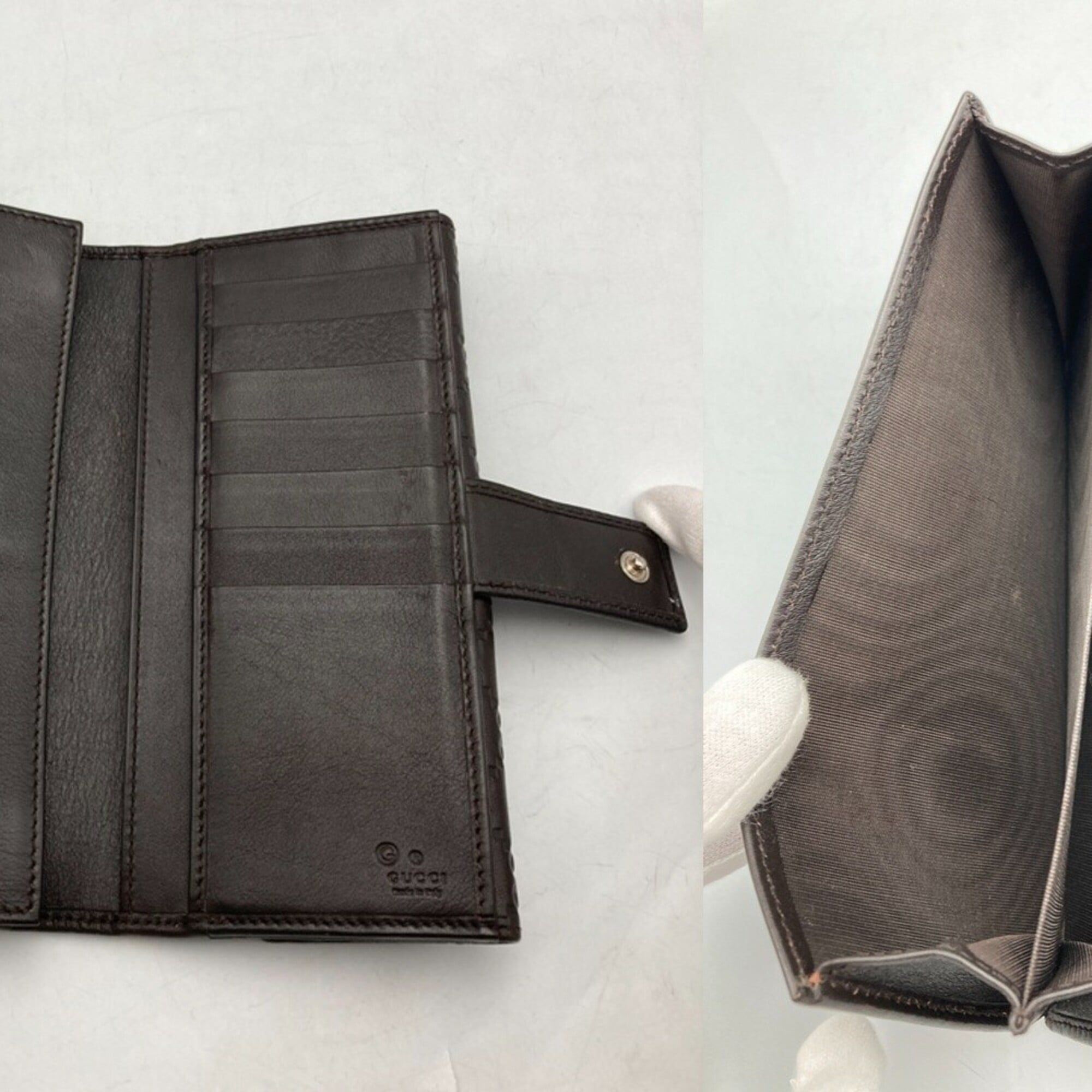 Leather Long Wallet (Bi-Fold) (Pre-Owned) - Gucci - Modalova