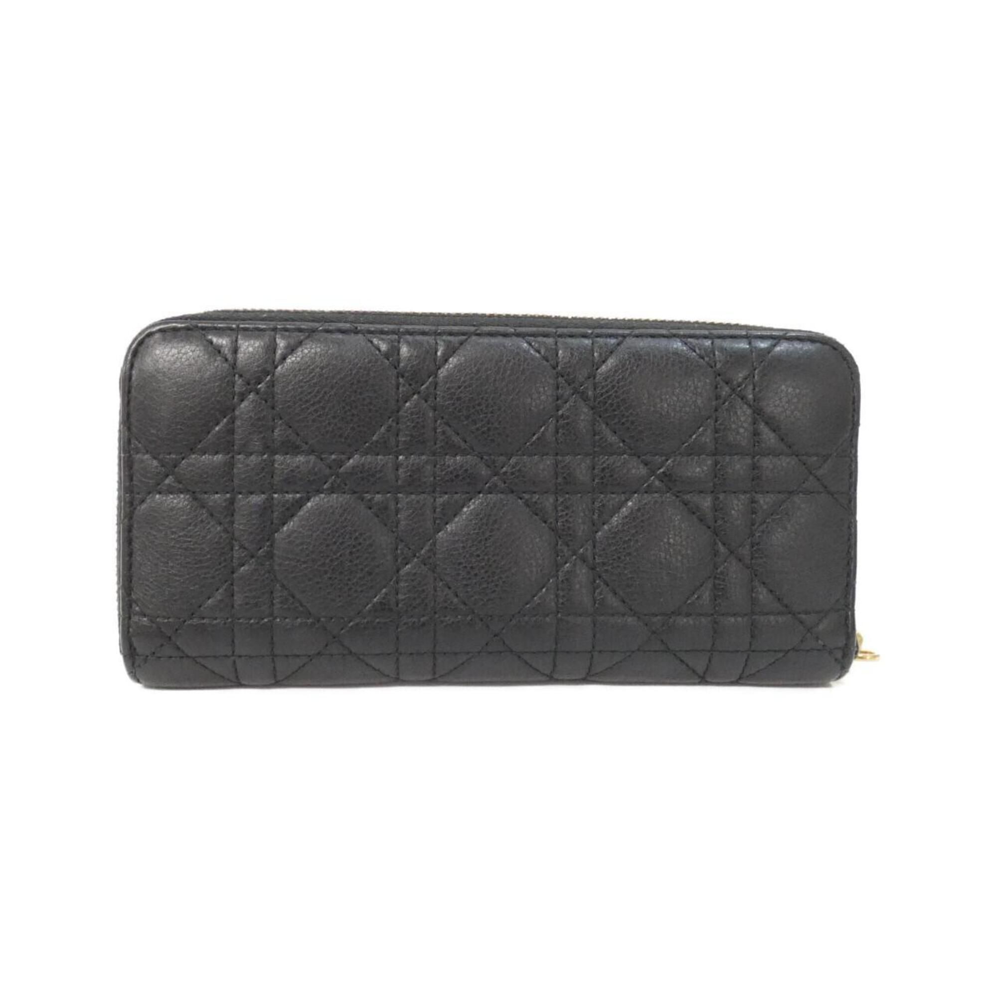 Leather Long Wallet (Bi-Fold) (Pre-Owned) - Christian Dior - Modalova
