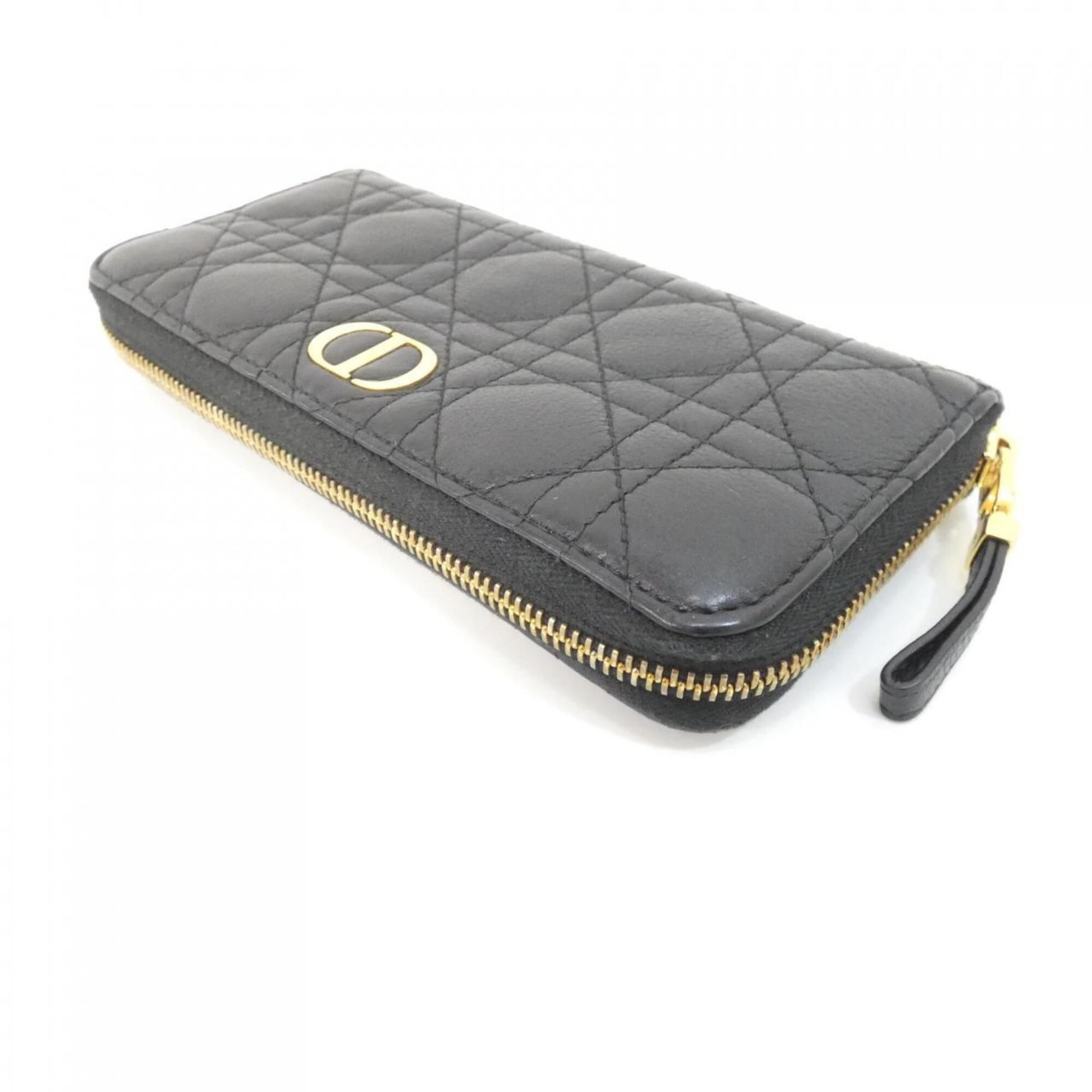 Leather Long Wallet (Bi-Fold) (Pre-Owned) - Christian Dior - Modalova