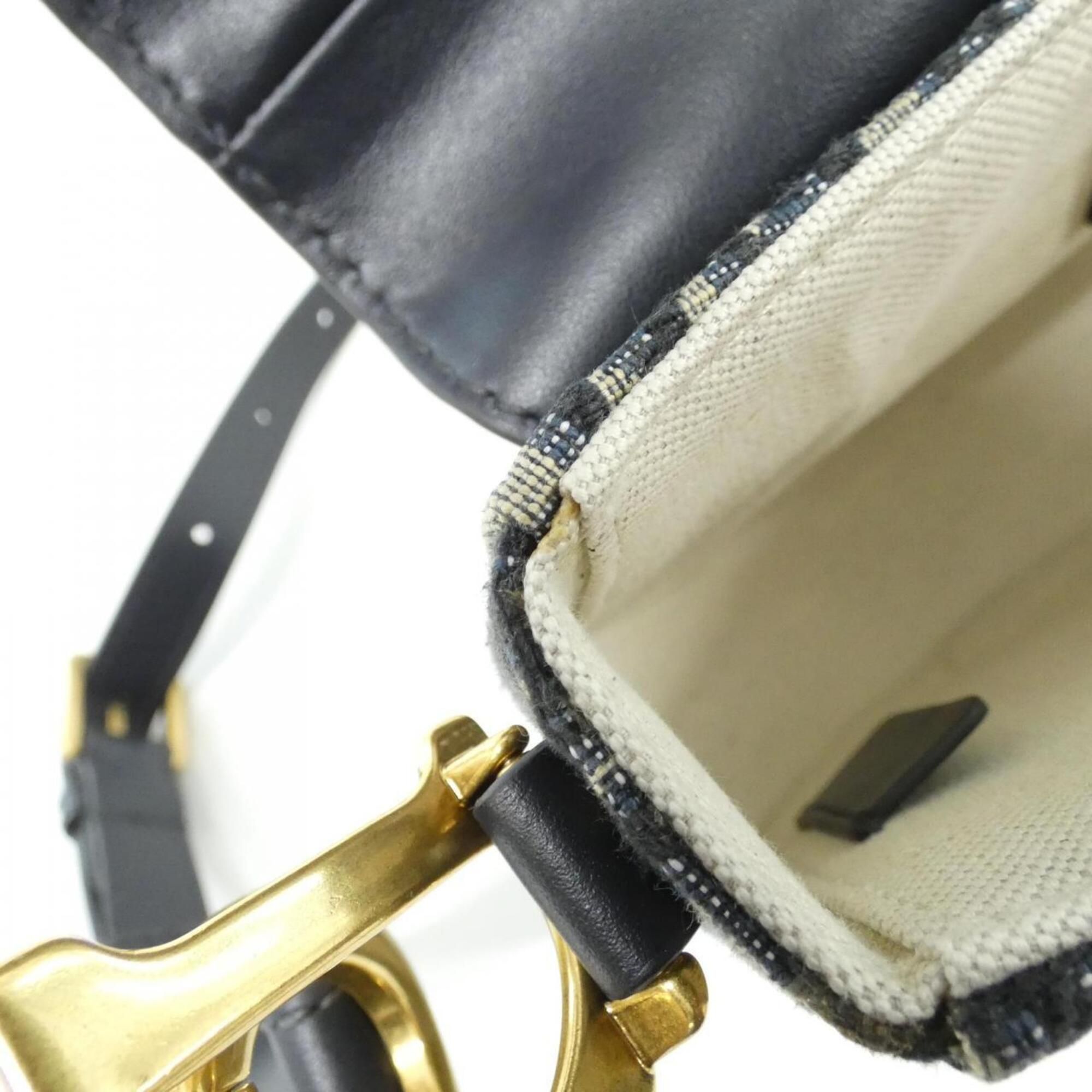 Canvas Leather Shoulder Bag (Pre-Owned) - Christian Dior - Modalova