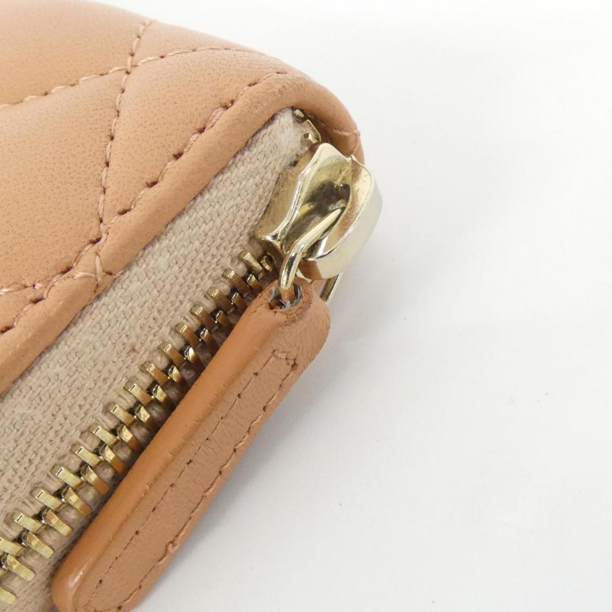 Leather Long Wallet (Bi-Fold) (Pre-Owned) - Chanel - Modalova
