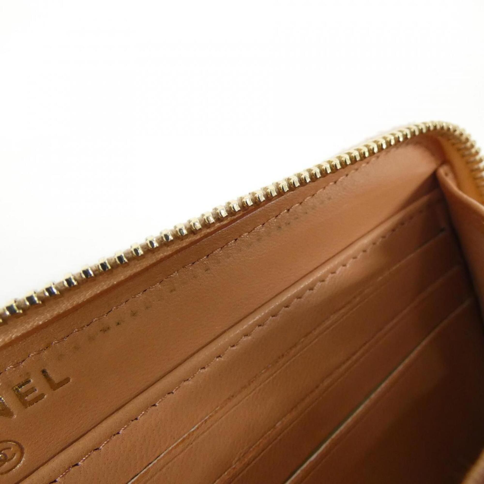 Leather Long Wallet (Bi-Fold) (Pre-Owned) - Chanel - Modalova