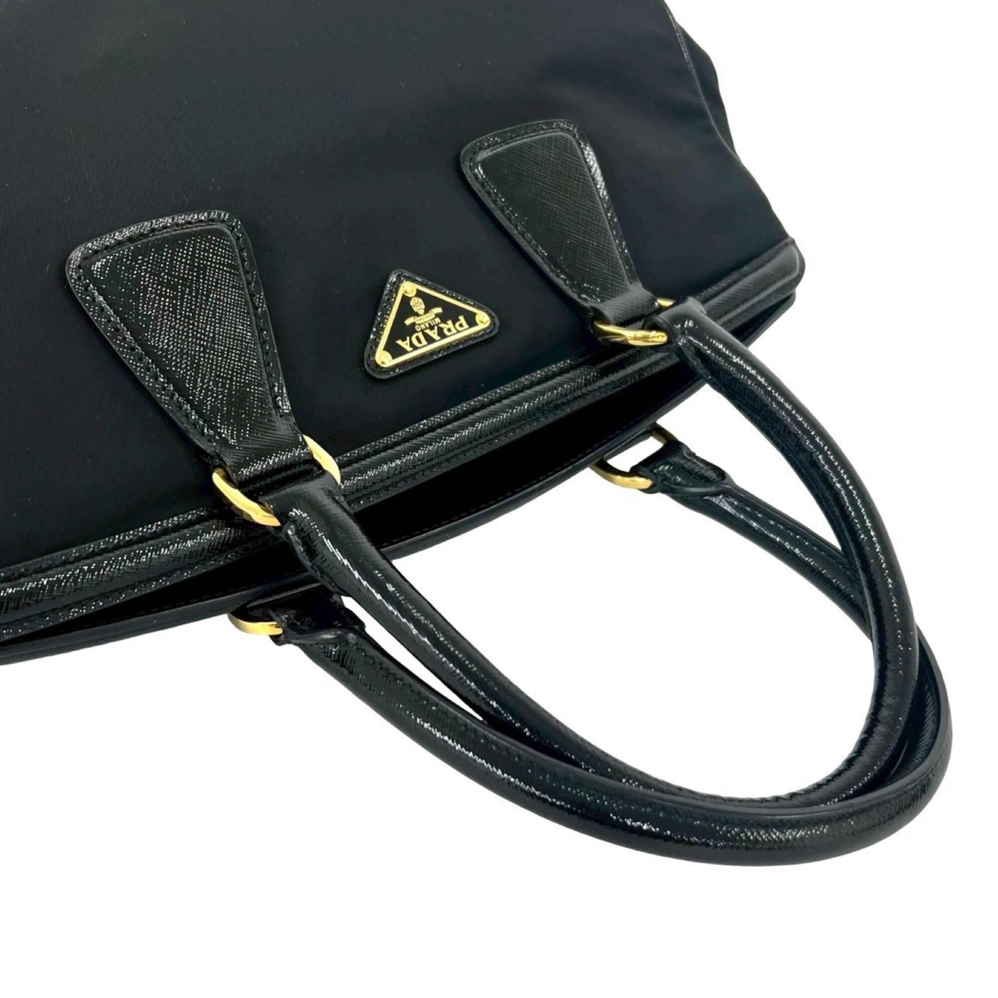 Nylon Leather Handbag (Pre-Owned) - Prada - Modalova