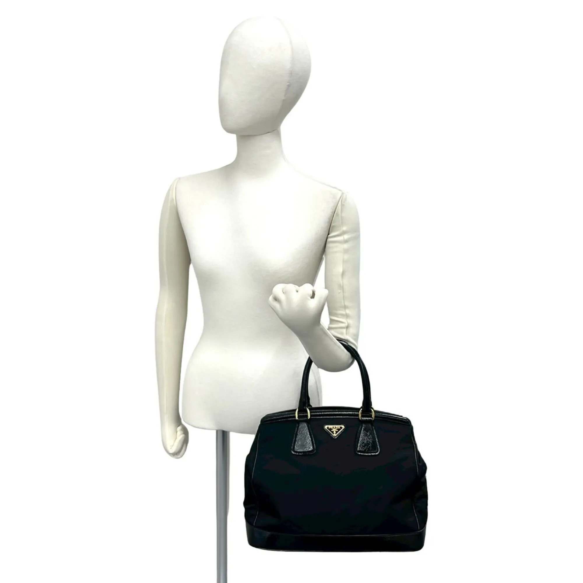 Nylon Leather Handbag (Pre-Owned) - Prada - Modalova
