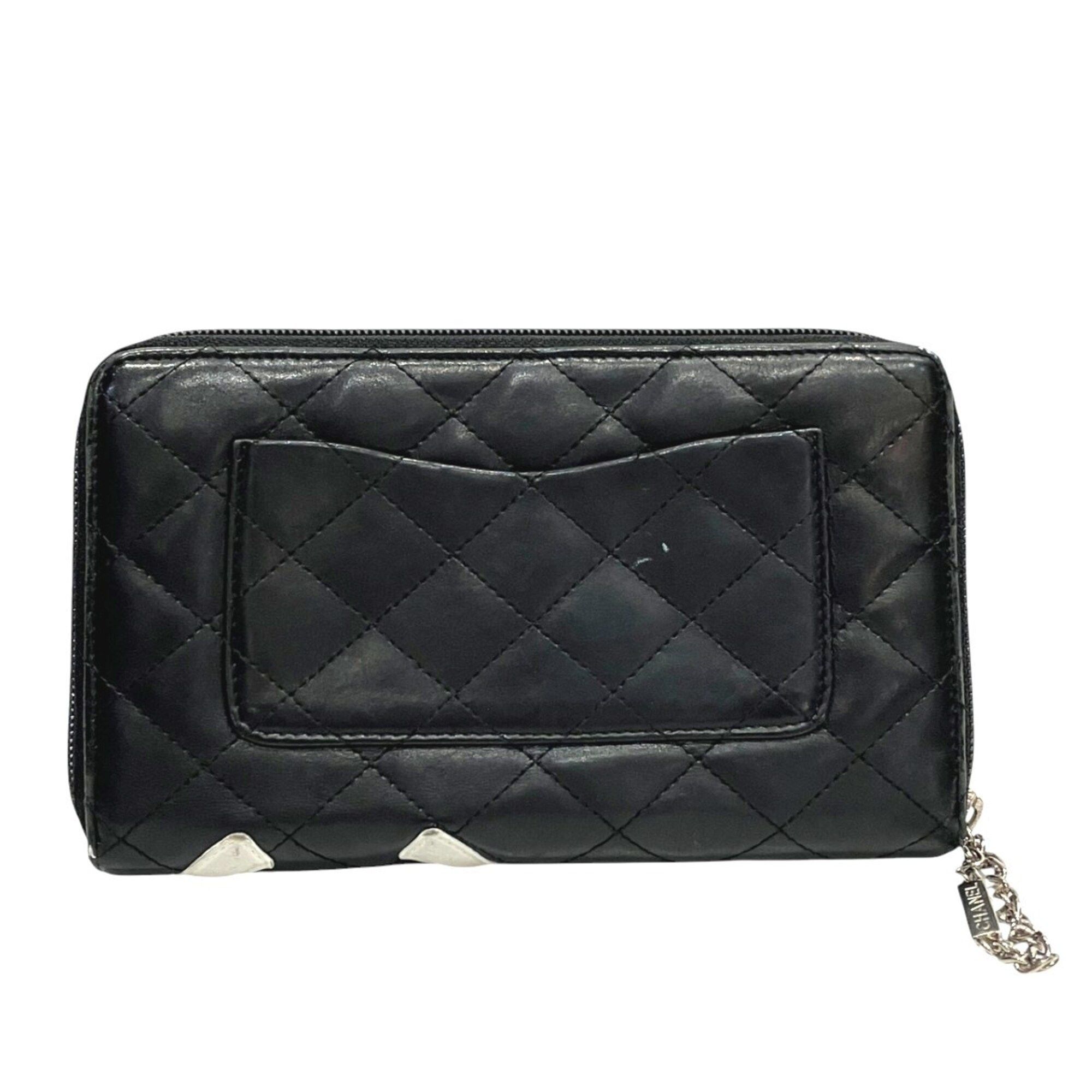 Leather Long Wallet (Bi-Fold) (Pre-Owned) - Chanel - Modalova