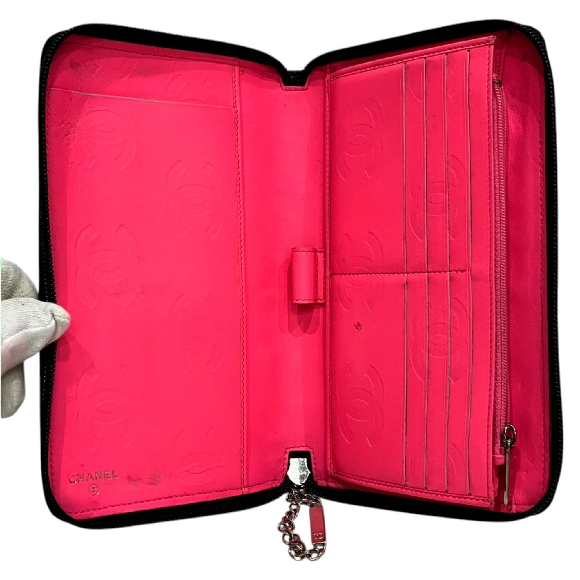 Leather Long Wallet (Bi-Fold) (Pre-Owned) - Chanel - Modalova