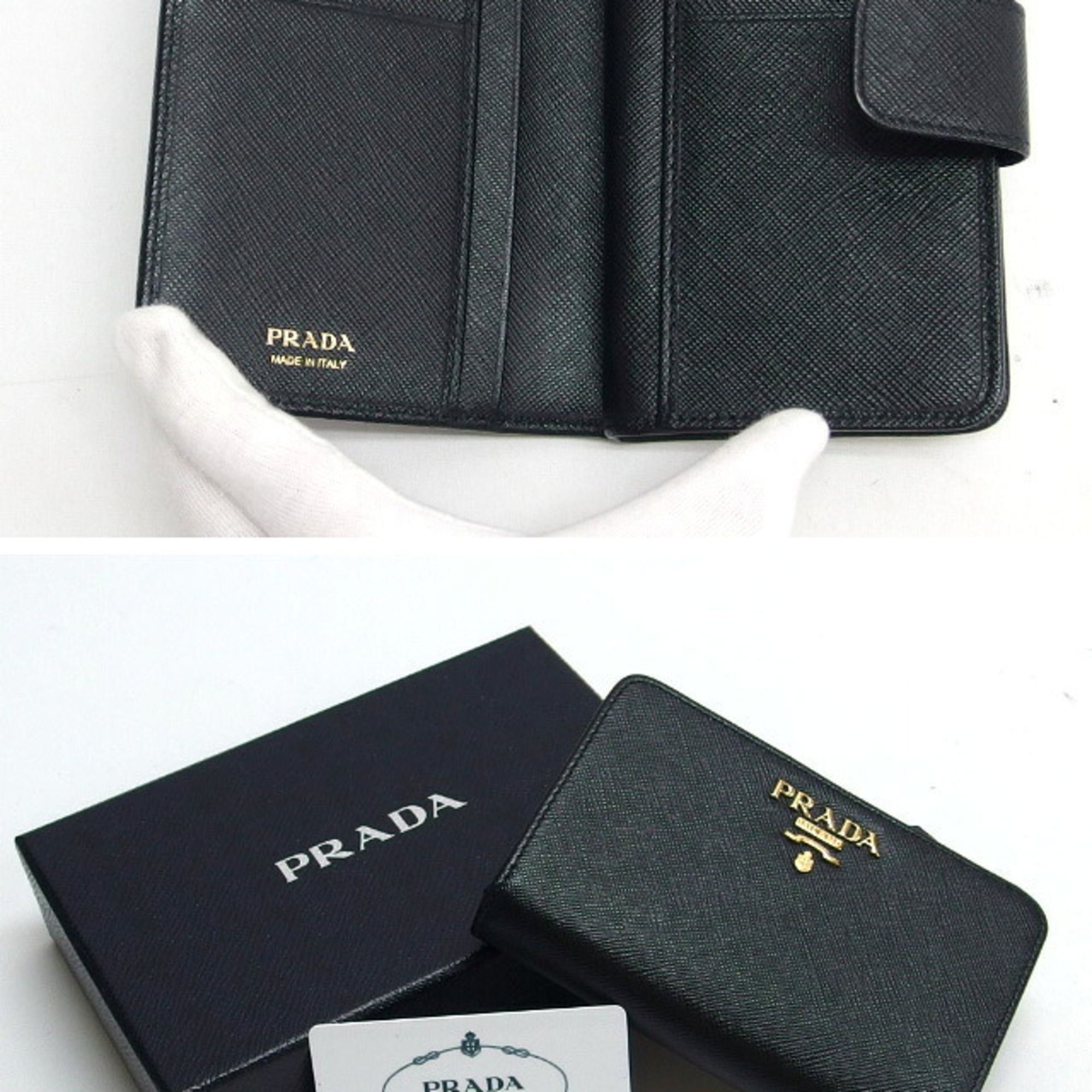 Saffiano Leather Wallet (Bi-Fold) (Pre-Owned) - Prada - Modalova