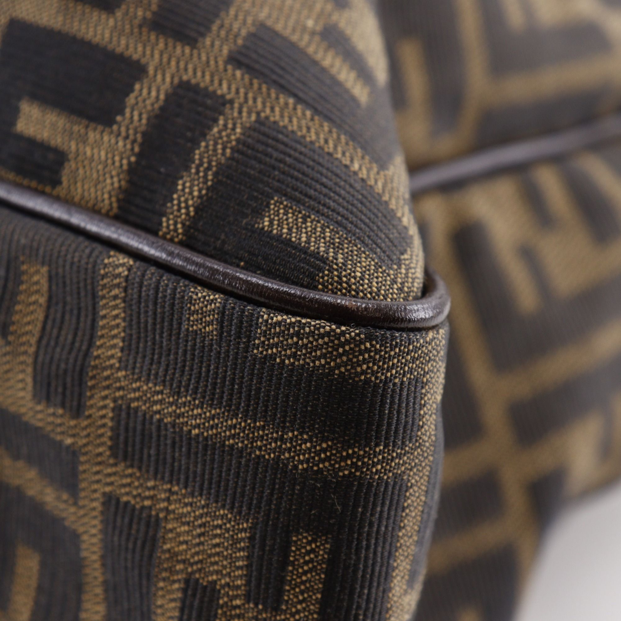 Zucca Nylon Canvas Briefcase (Pre-Owned) - Fendi - Modalova