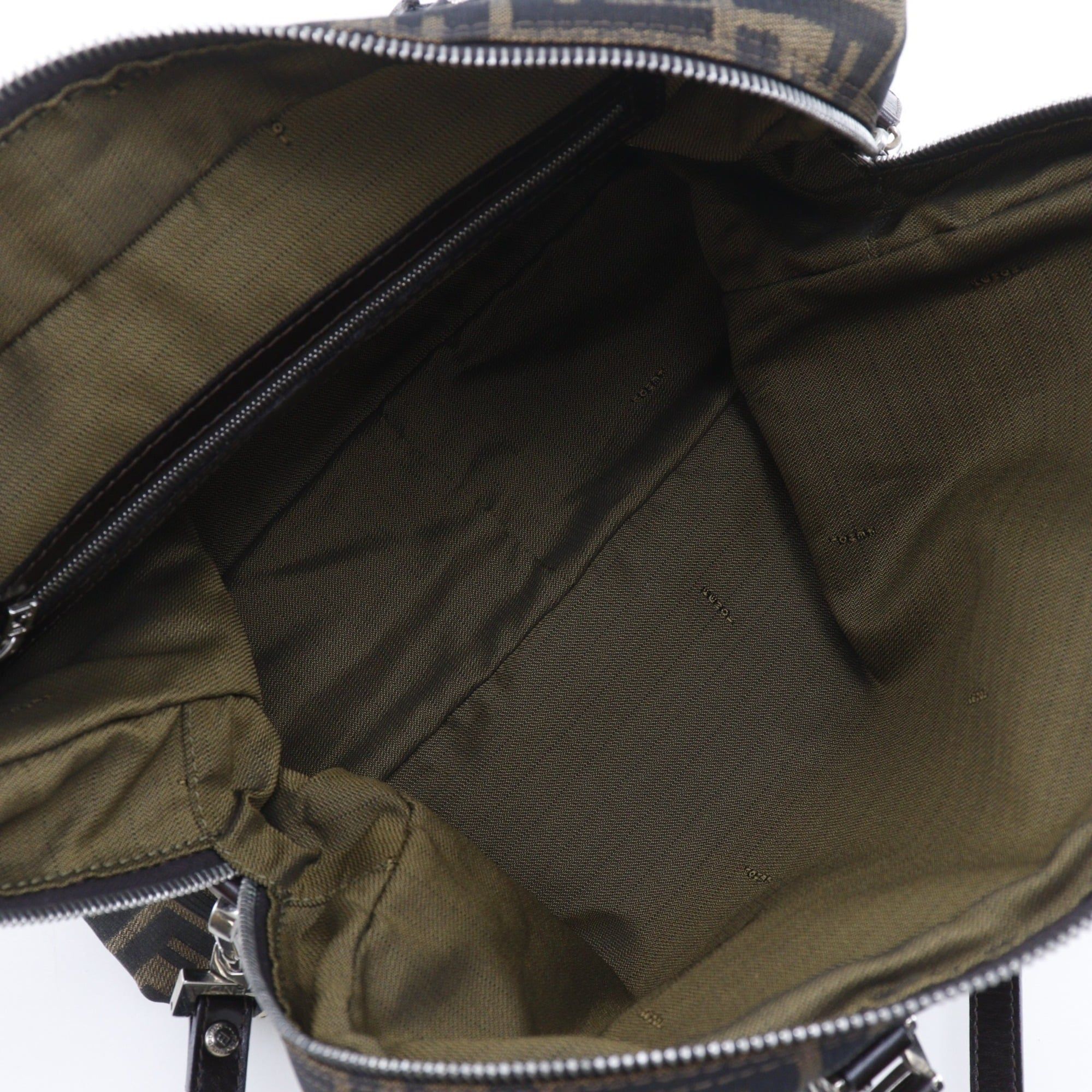 Zucca Nylon Canvas Briefcase (Pre-Owned) - Fendi - Modalova