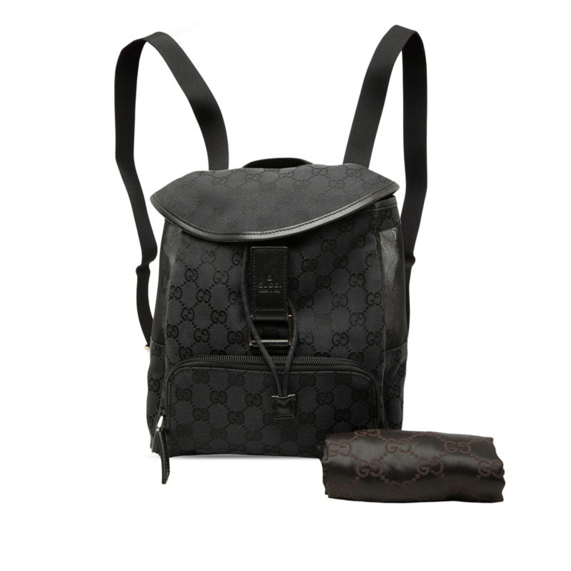 Canvas Leather Backpack (Pre-Owned) - Gucci - Modalova