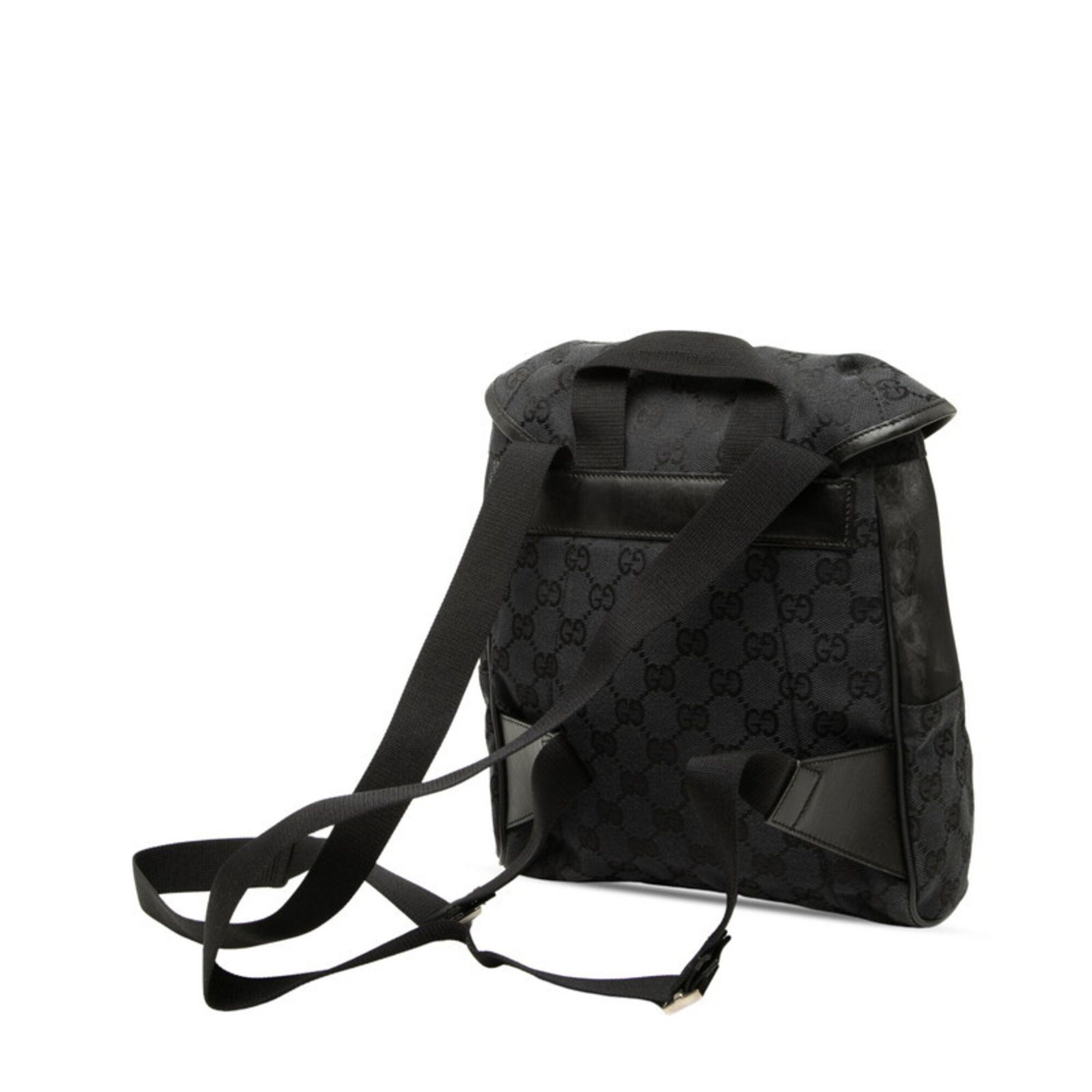 Canvas Leather Backpack (Pre-Owned) - Gucci - Modalova