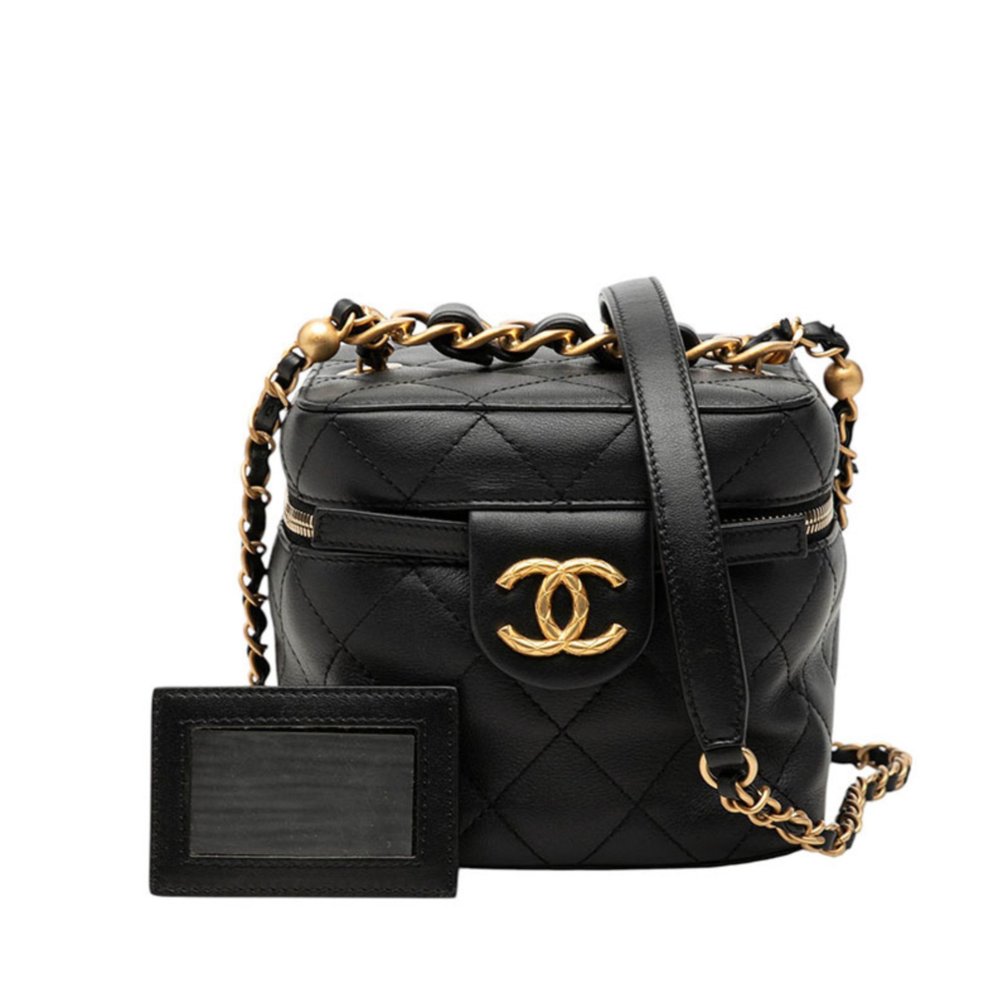 Leather Shoulder Bag Vanity Bag (Pre-Owned) - Chanel - Modalova