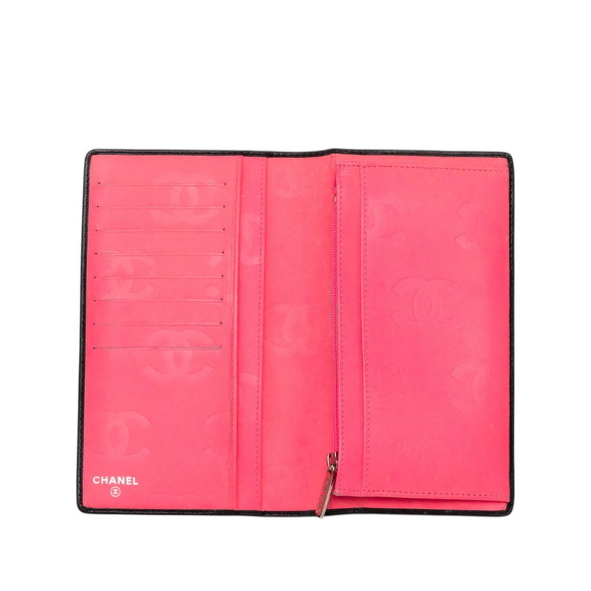 Leather Long Wallet (Bi-Fold) (Pre-Owned) - Chanel - Modalova
