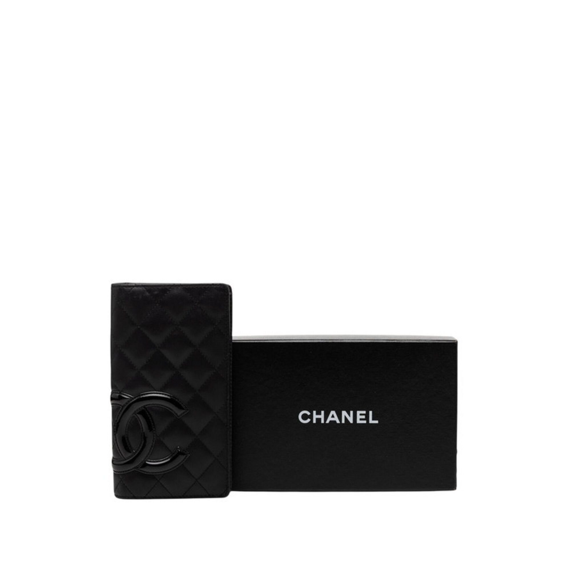 Leather Long Wallet (Bi-Fold) (Pre-Owned) - Chanel - Modalova